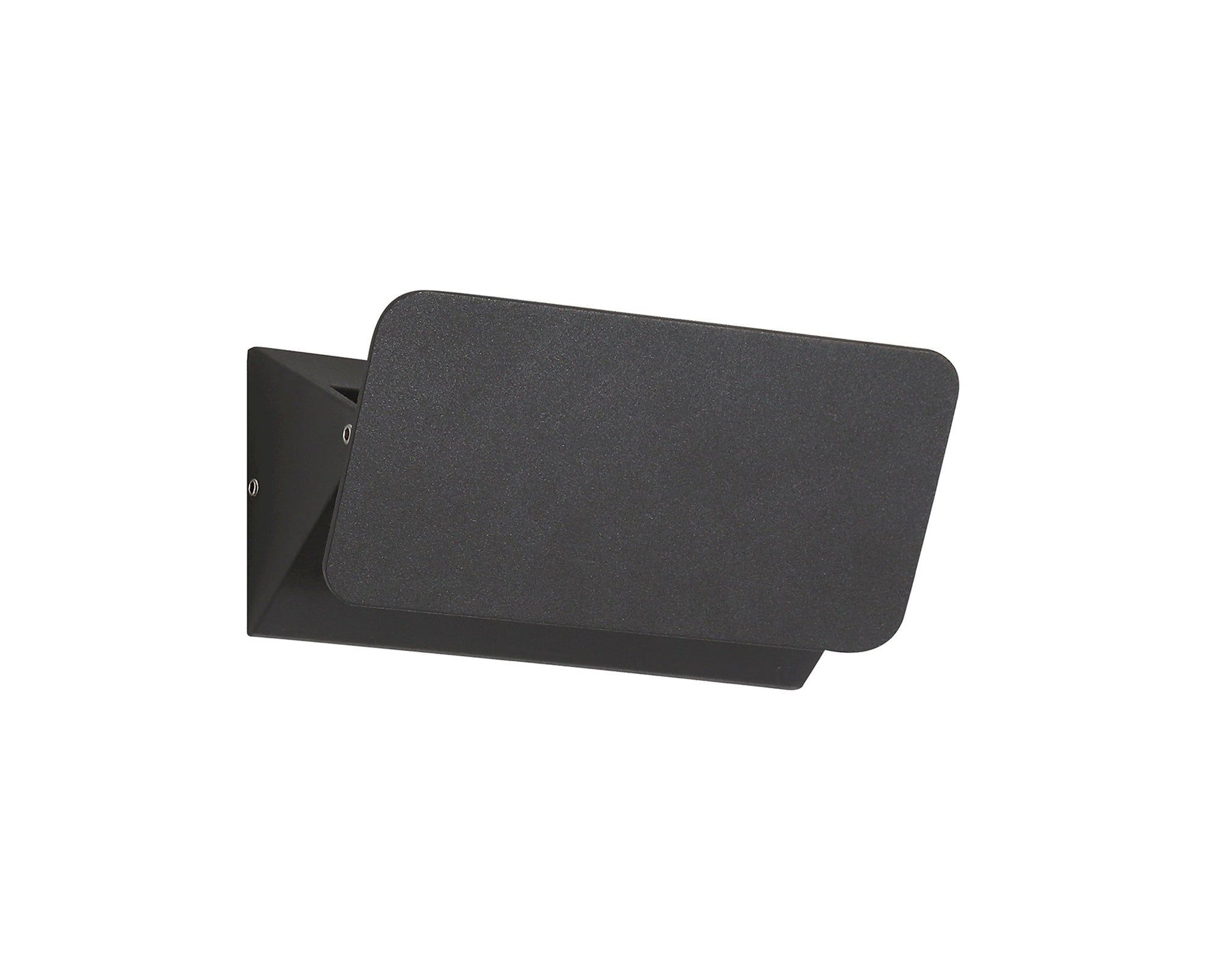 Ebony Up & Downward Lighting Wall Lamp, 1 x 5W LED, 3000K, 190lm, IP54, Anthracite, Sand White 3yrs Warranty