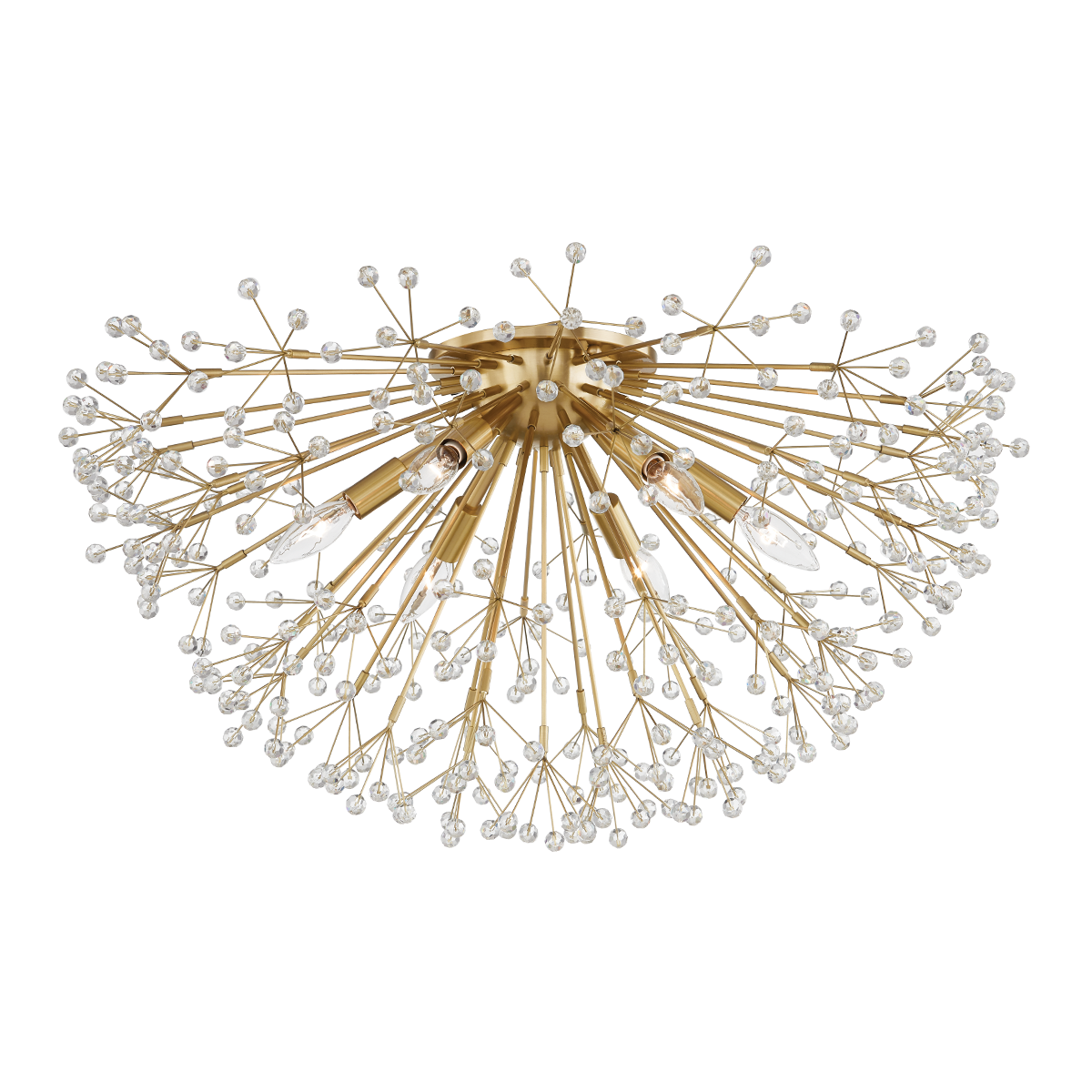 Dunkirk 4/6Lt Flush Mount - Brass/Nickel