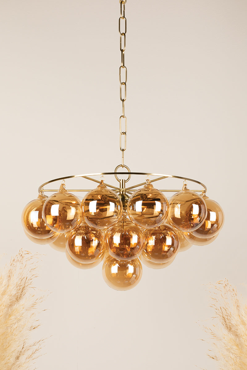 Mimi 6/9Lt Chandelier - Aged Brass