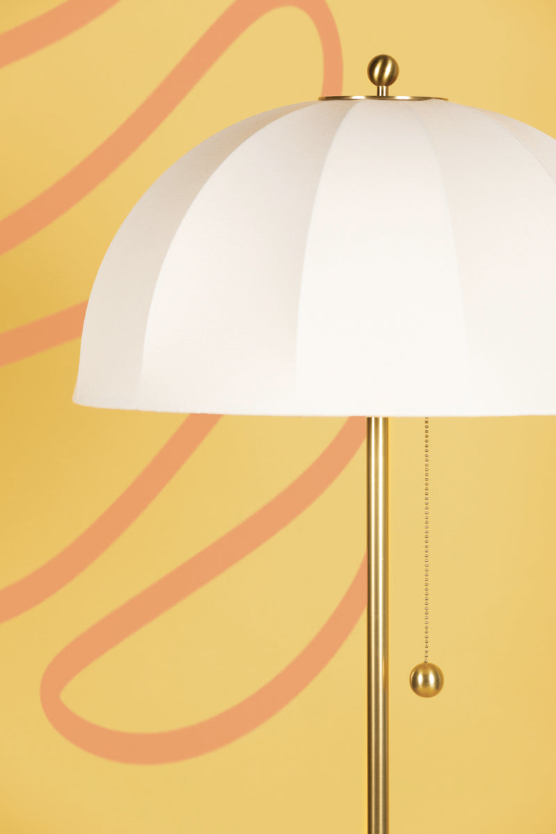 Meshelle 1Lt Flush Mount - Brass