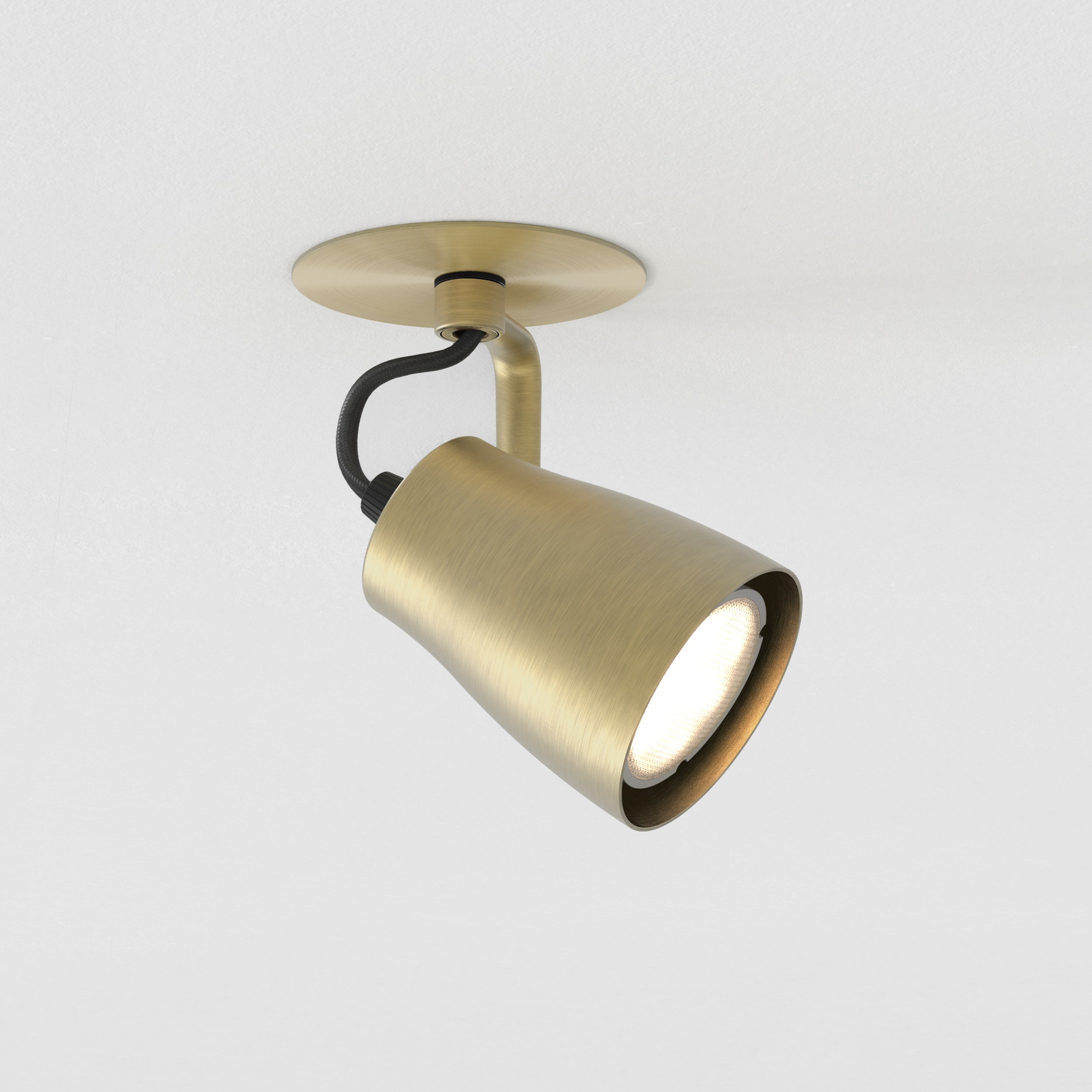 Juno Recessed Indoor Spotlight in Bronze/Matt Brushed Brass GU10 IP20