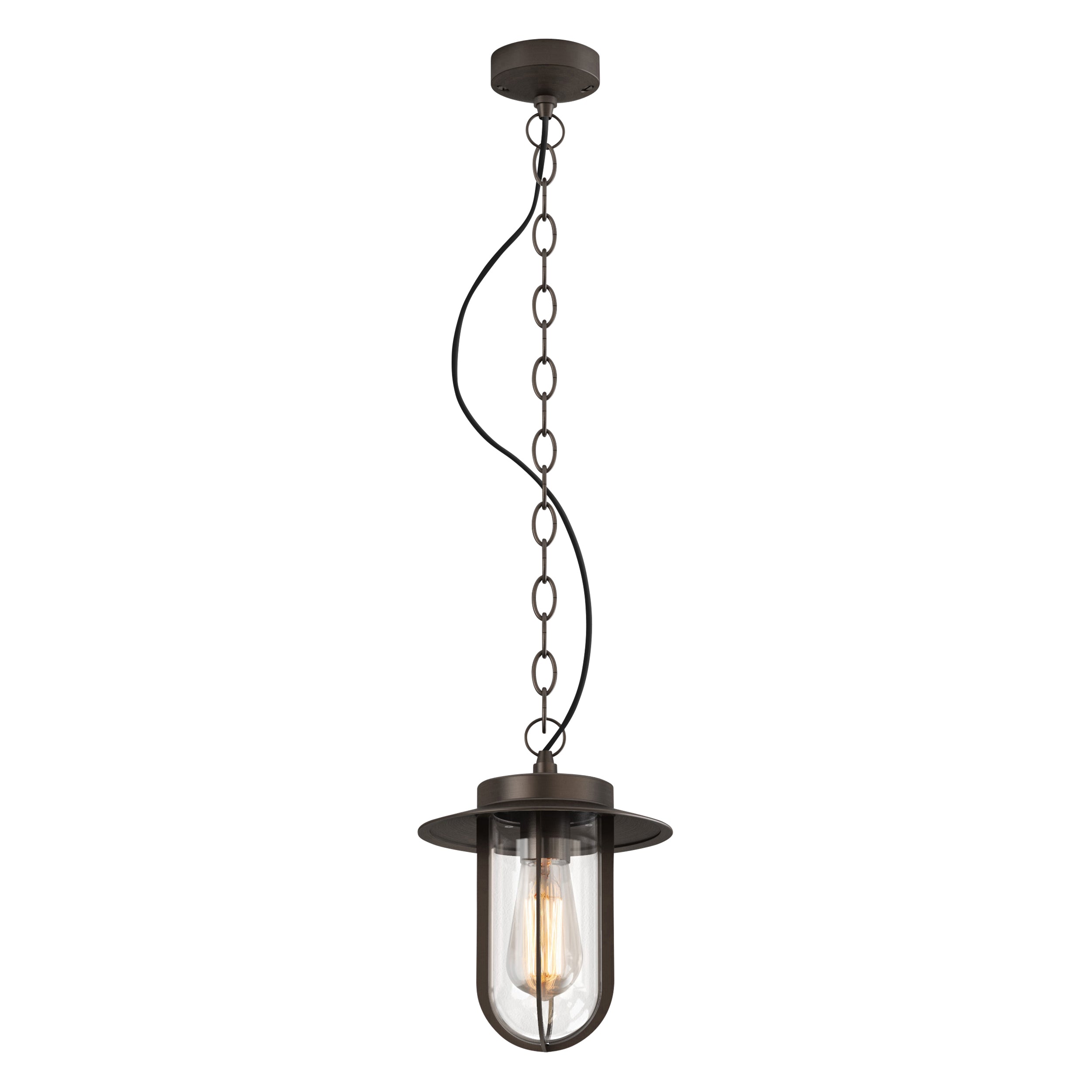 Montparnasse Pendant- Bronze/ Polished Nickel