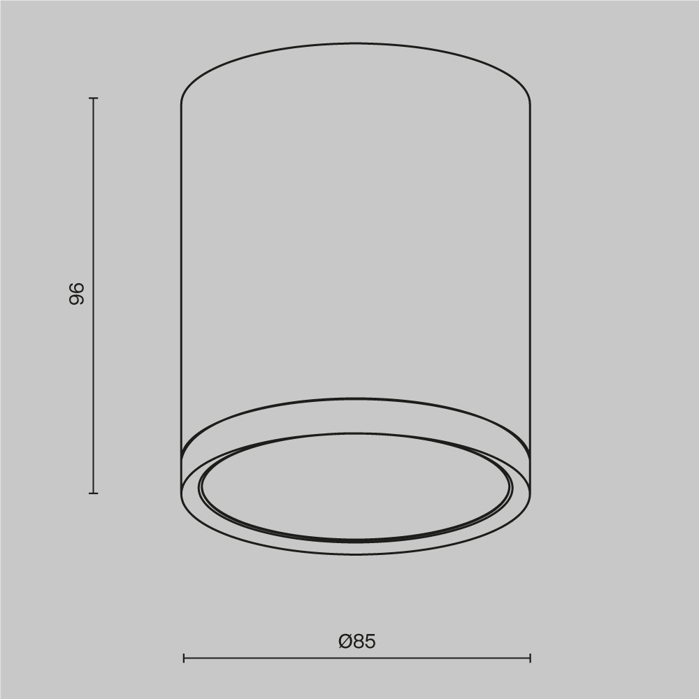 Hoop Flush Spotlight IP20 - Various Colours