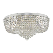 Eitan 9/12 Light Beaded Flush Clear and Polished Chrome