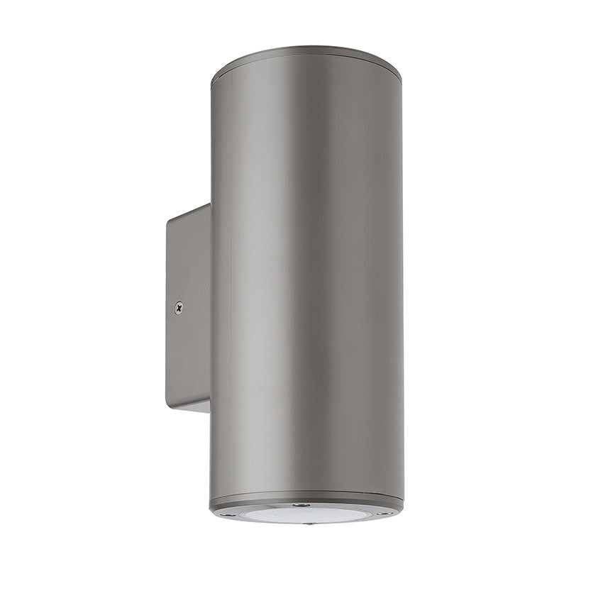Polycarbonate Corrosion Proof Outdoor Up/Down Wall Light - Black/Grey Finish