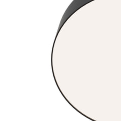 Zon LED Flush Ceiling Light - White/Black Finish