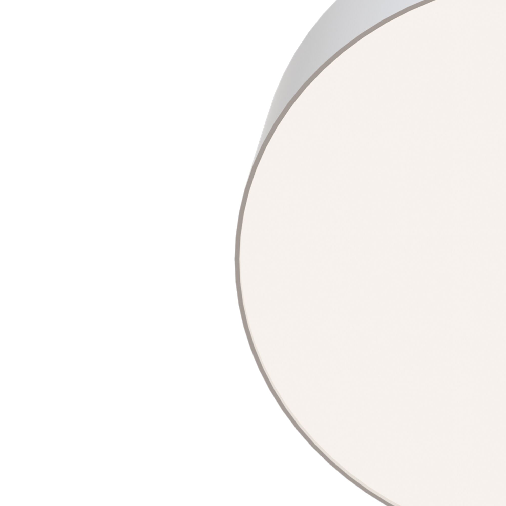 Zon LED Flush Ceiling Light - White/Black Finish