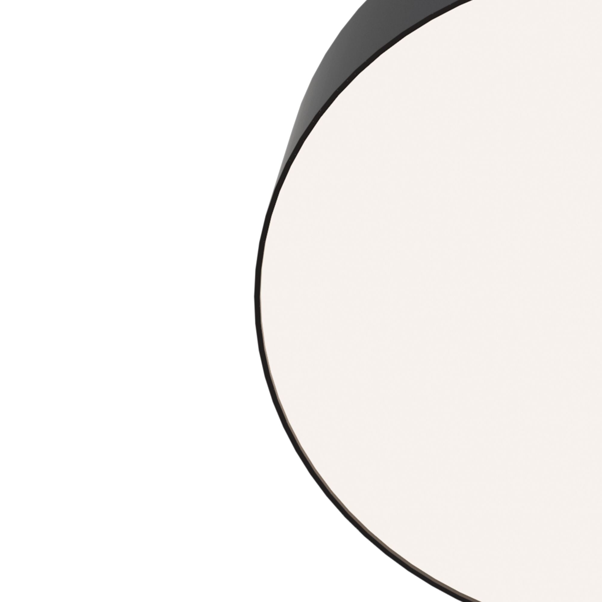 Zon LED Flush Ceiling Light - White/Black Finish