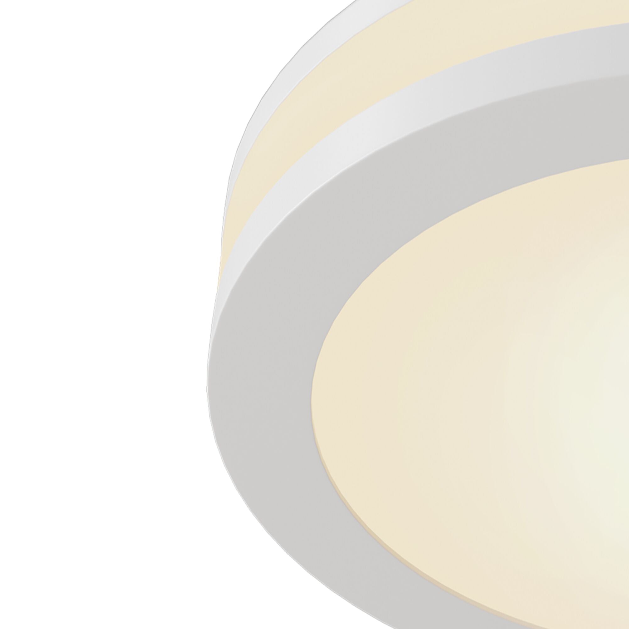 Phanton Rectangle/Round LED Flush Ceiling Light - Black/White Finish