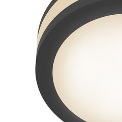 Phanton Rectangle/Round LED Flush Ceiling Light - Black/White Finish