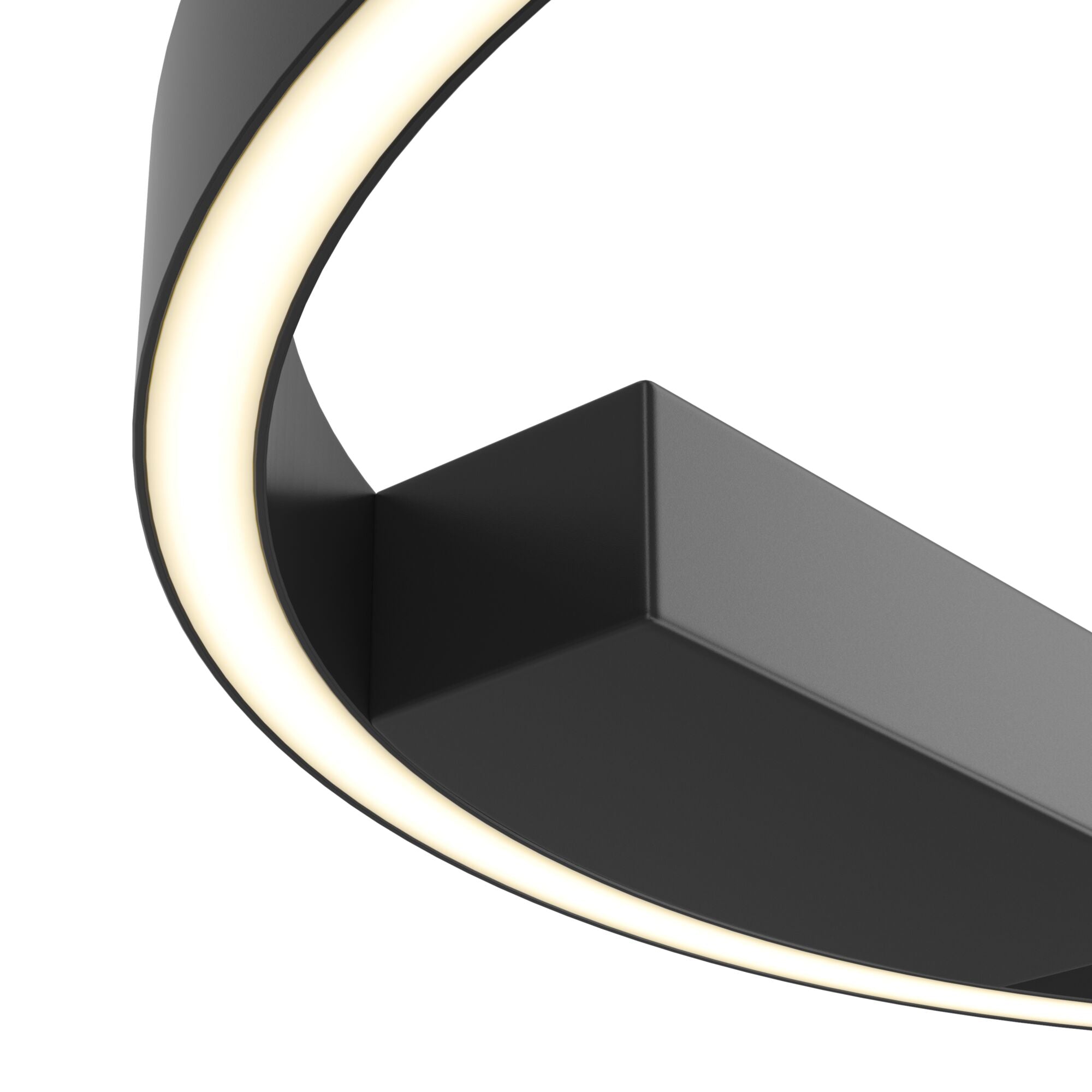 Rim LED Flush Ceiling Light - Brass/Black Finish