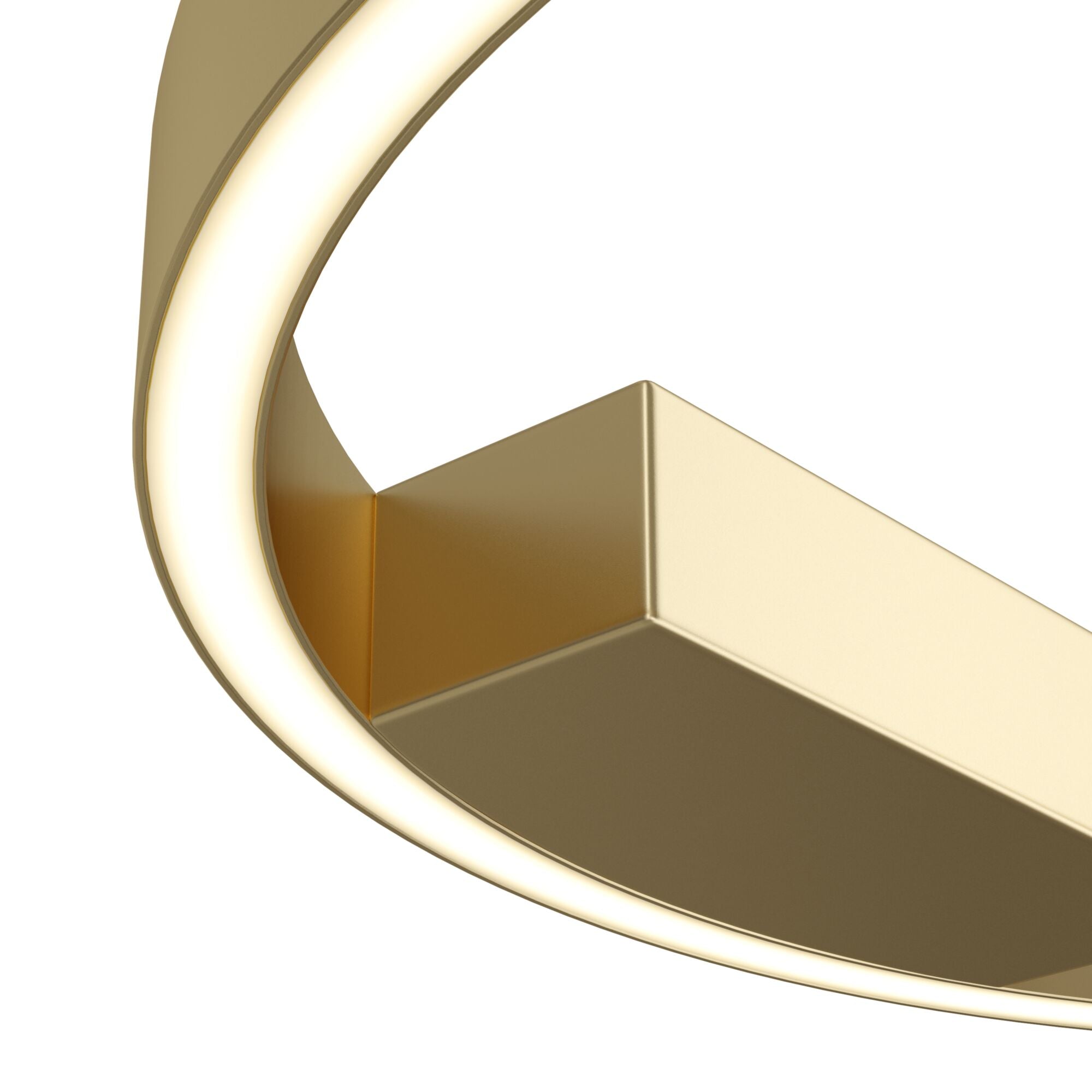 Rim LED Flush Ceiling Light - Brass/Black Finish