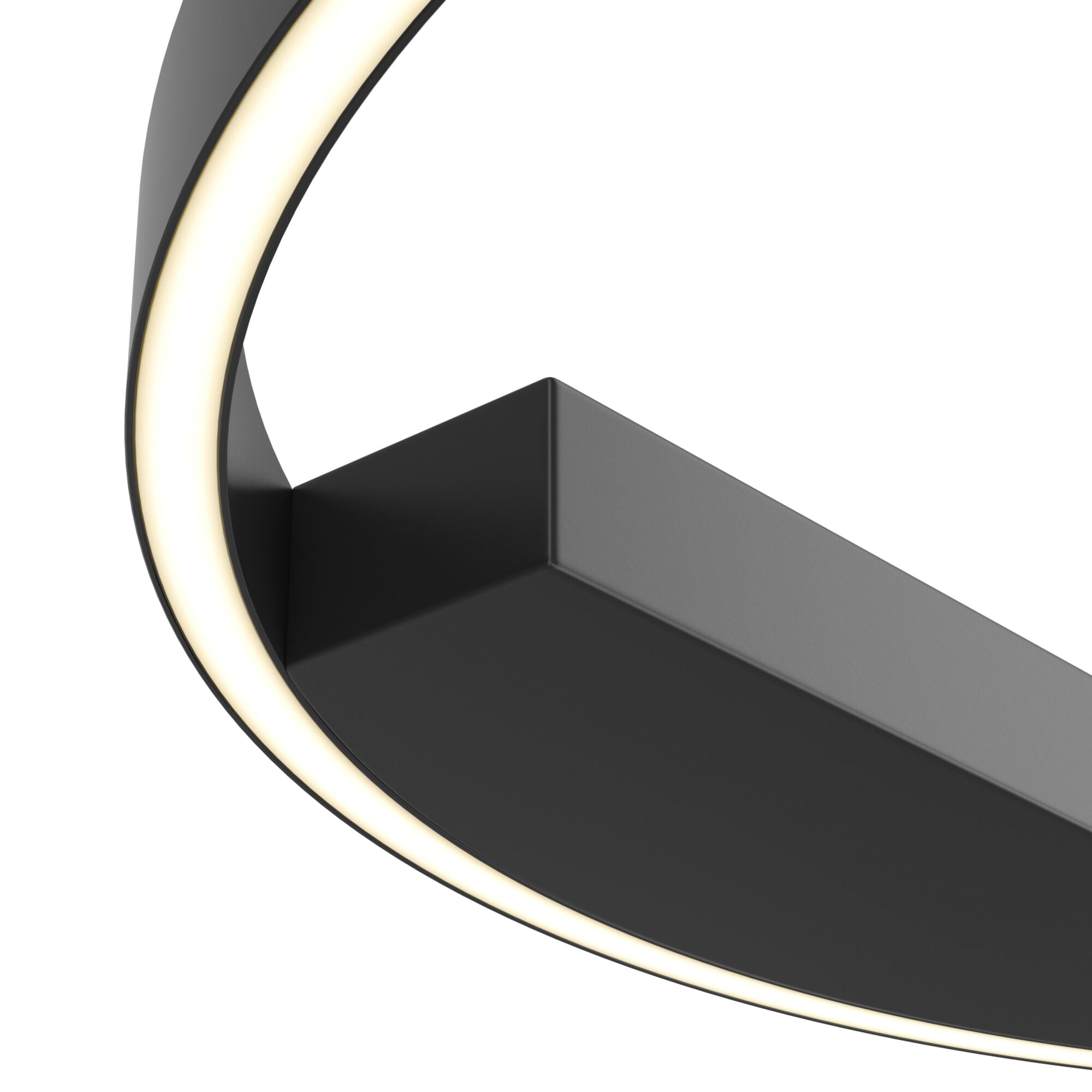 Rim LED Flush Ceiling Light - Brass/Black Finish