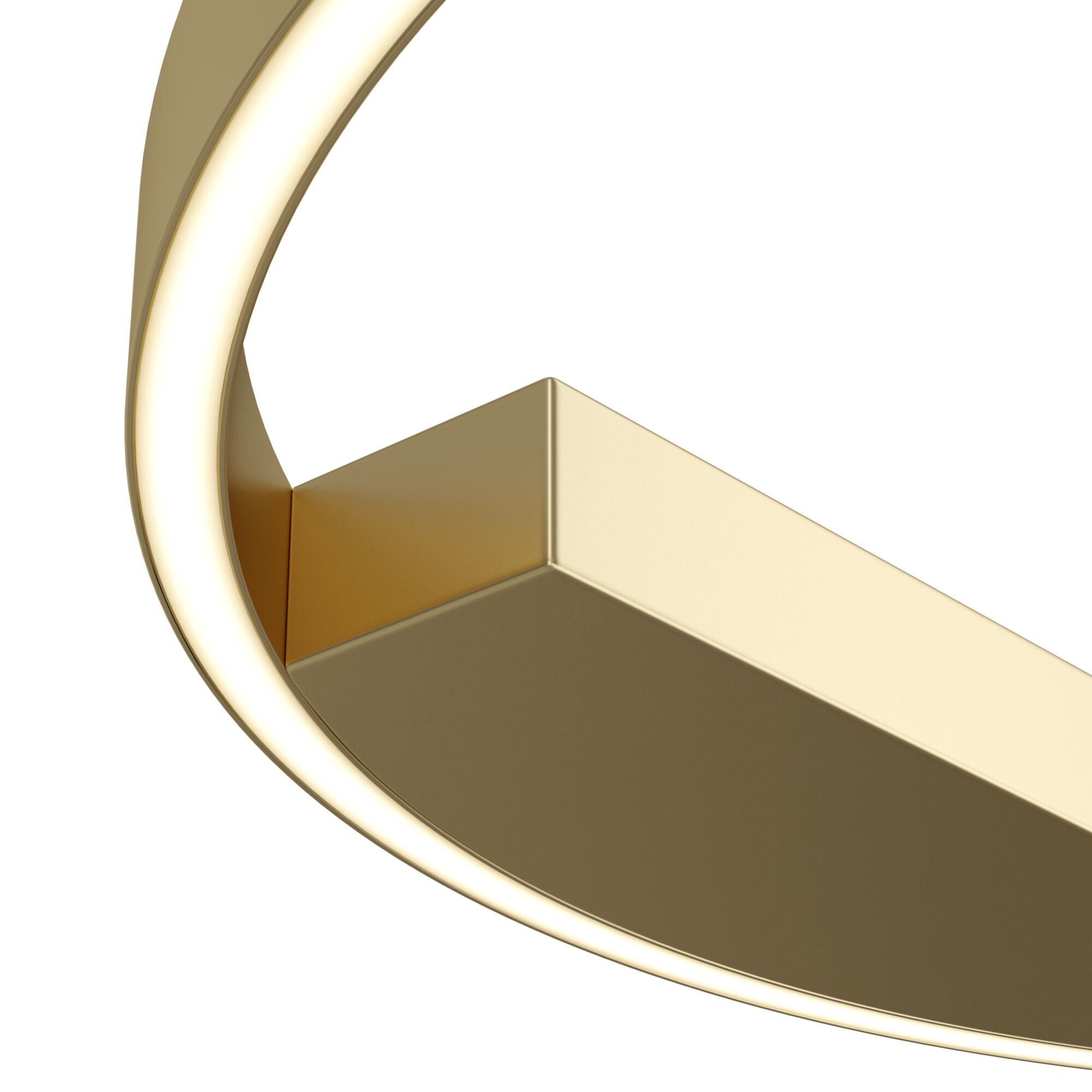 Rim LED Flush Ceiling Light - Brass/Black Finish