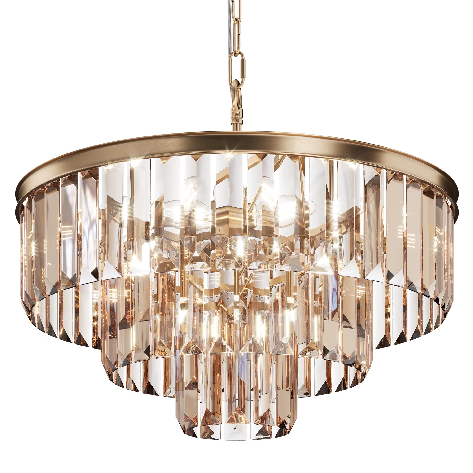 Revero 7/12Lt Centre Ceiling Light - Brass/Gold Finish