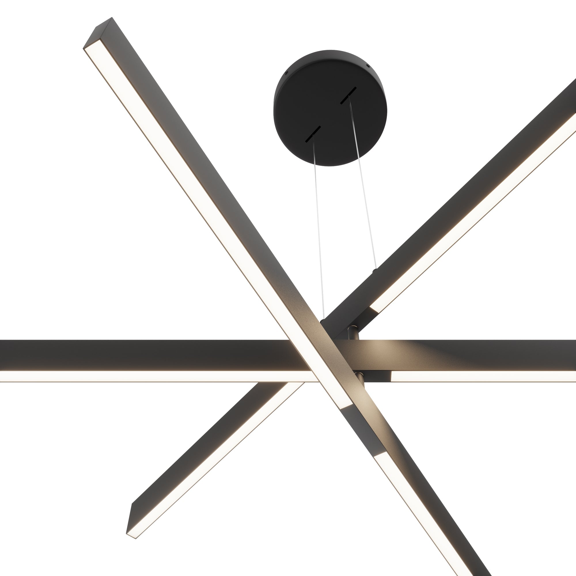 Origami LED Hanging Light - Black/White Finish