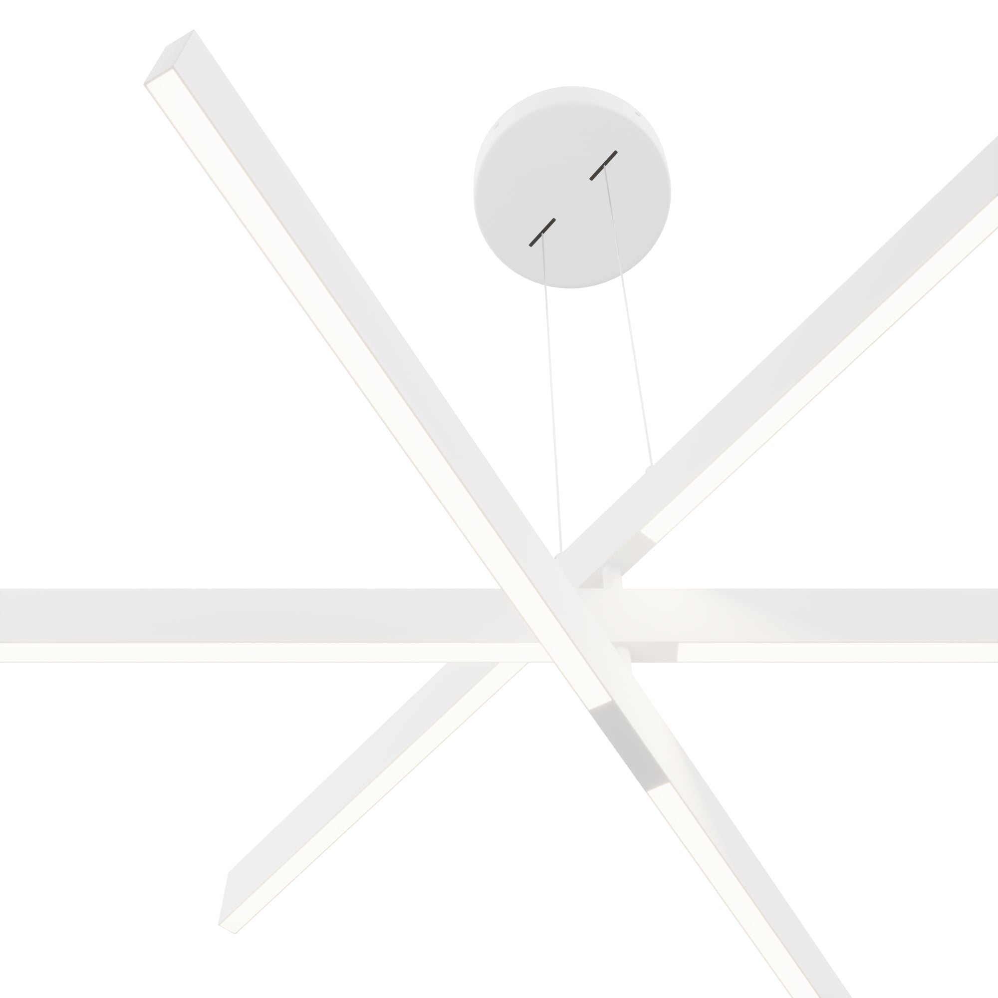 Origami LED Hanging Light - Black/White Finish