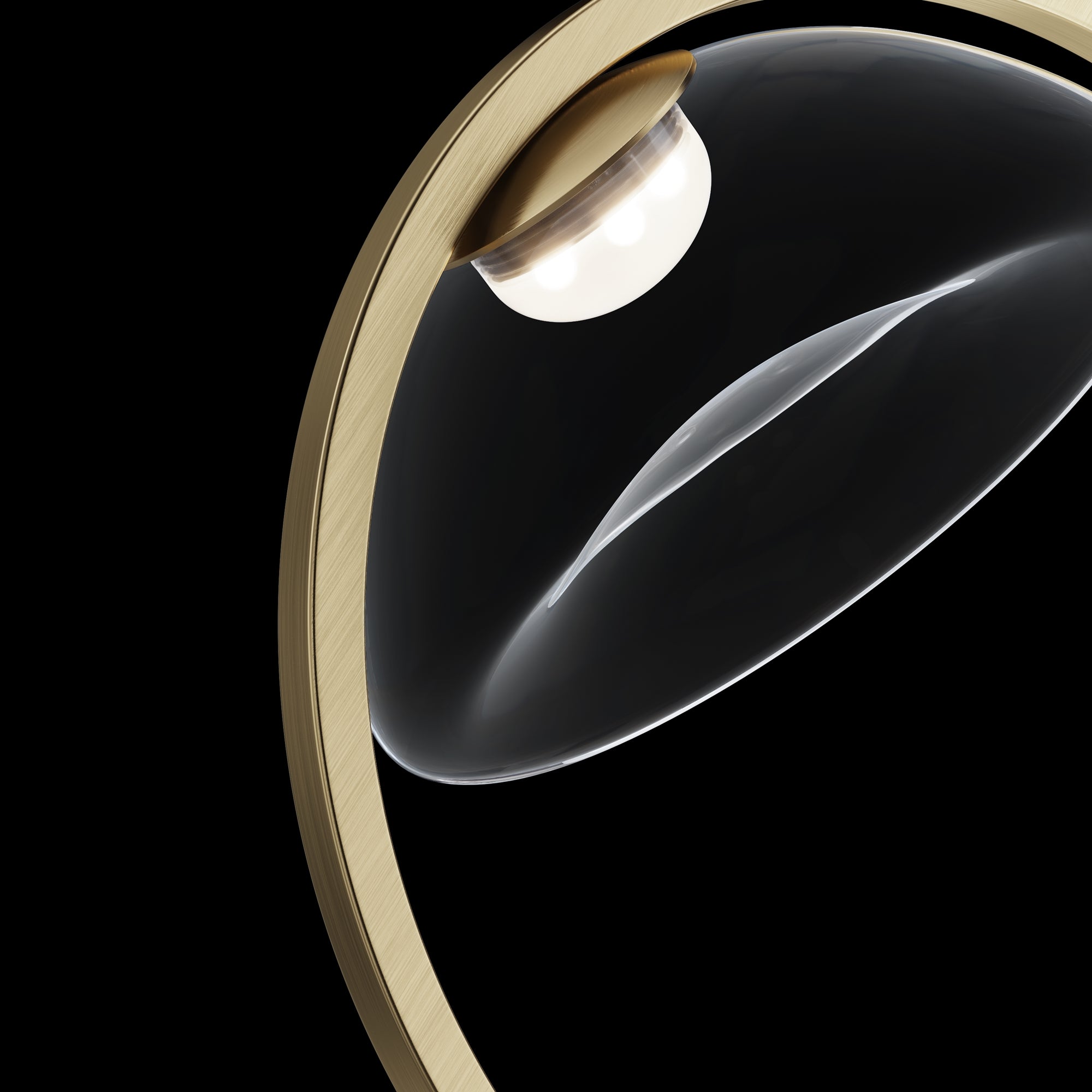 Lunare Wall Light - Brass Finish