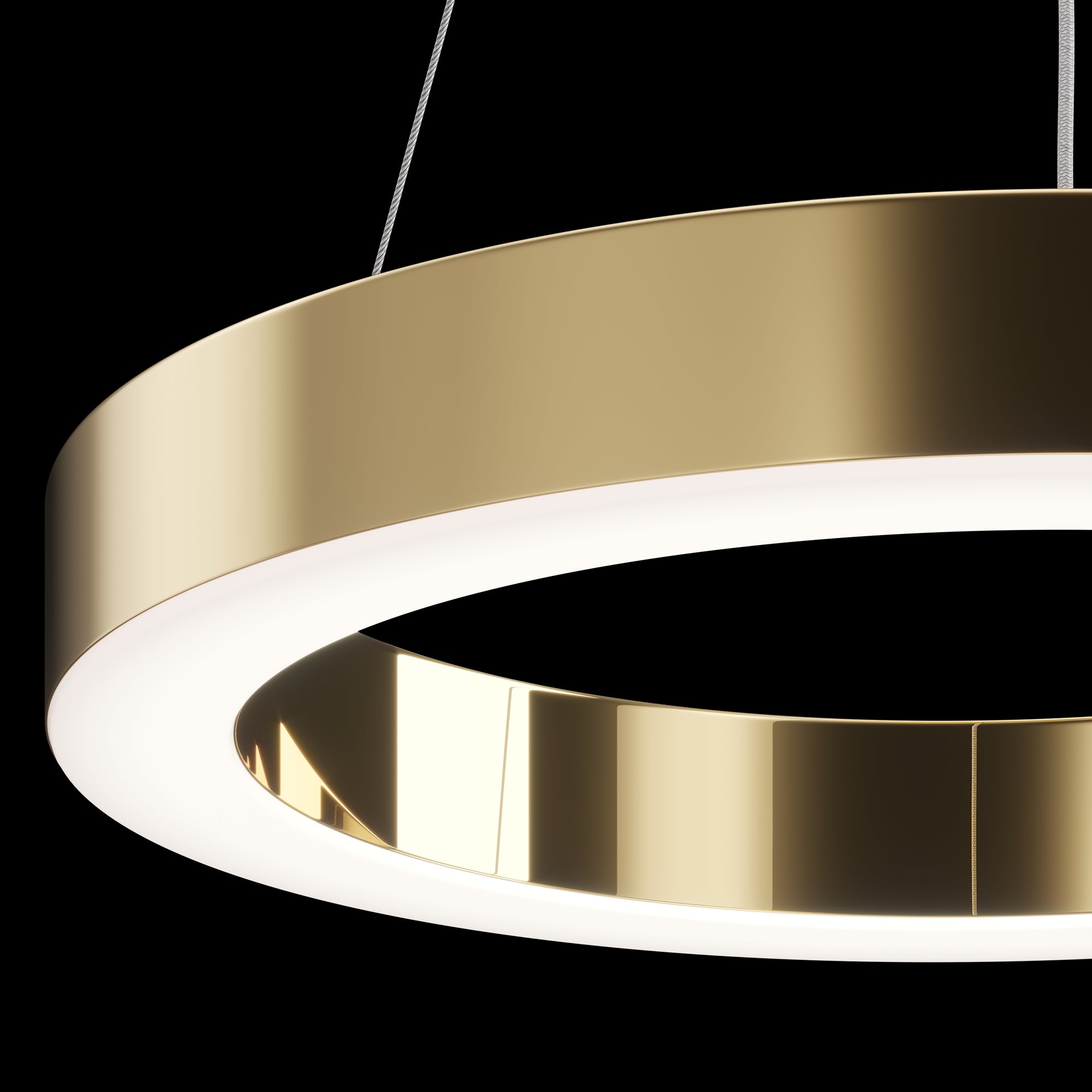 Saturno Small/Medium/Large LED Hanging Light - Brass Finish