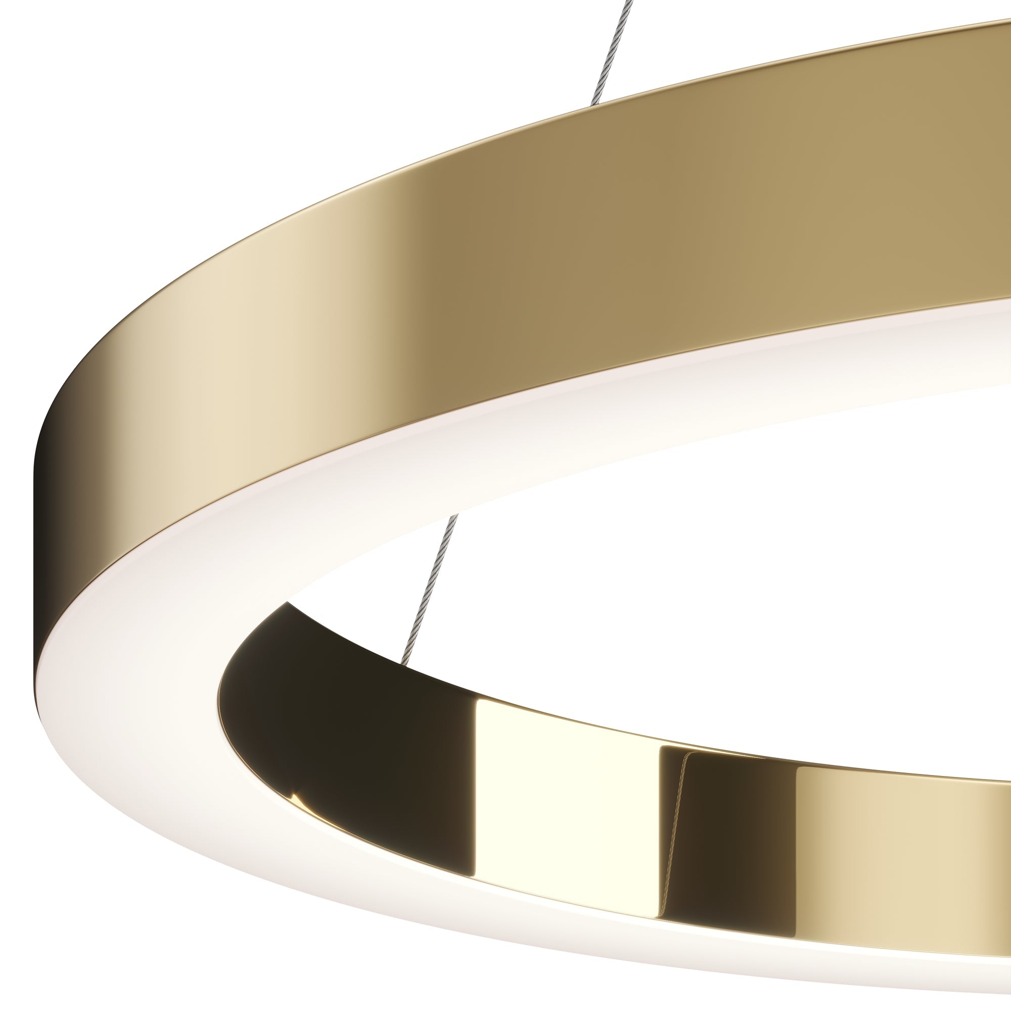 Saturno Small/Medium/Large LED Hanging Light - Brass Finish