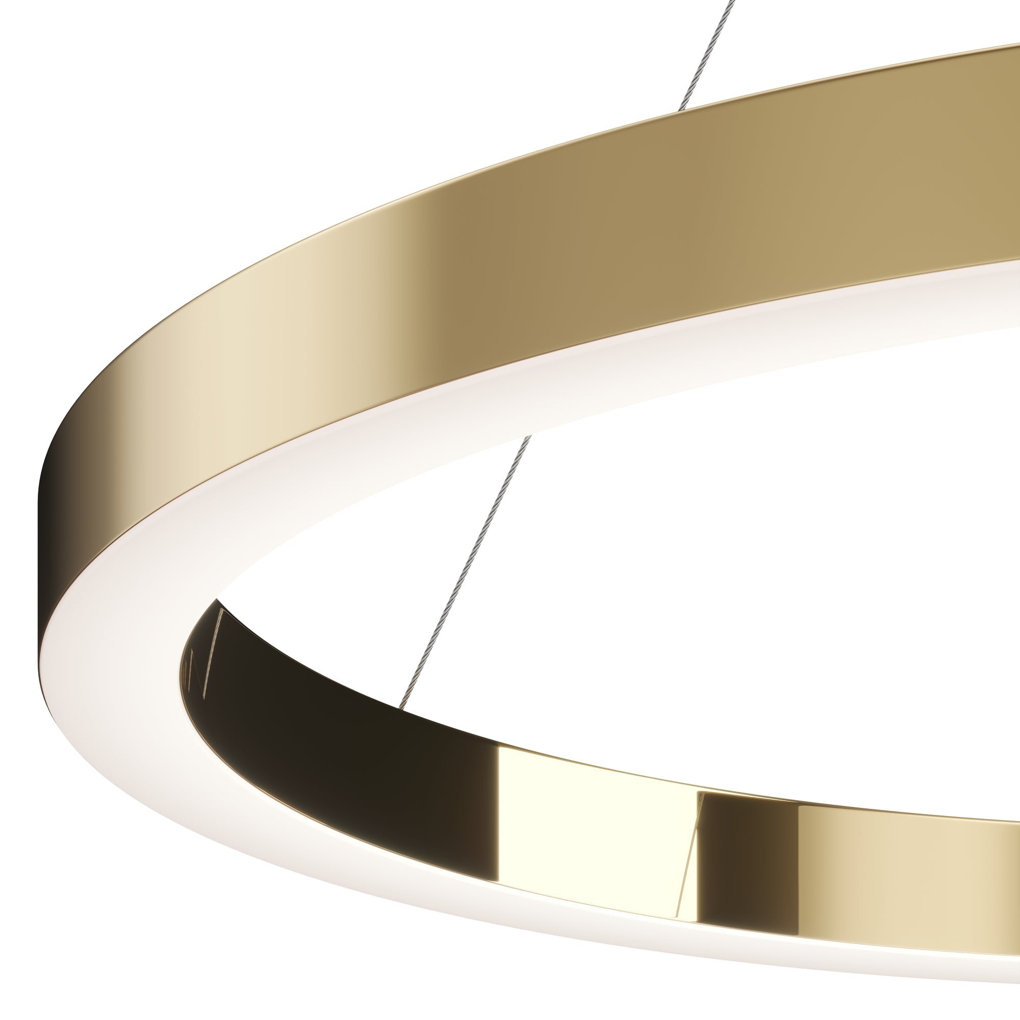 Saturno Small/Medium/Large LED Hanging Light - Brass Finish