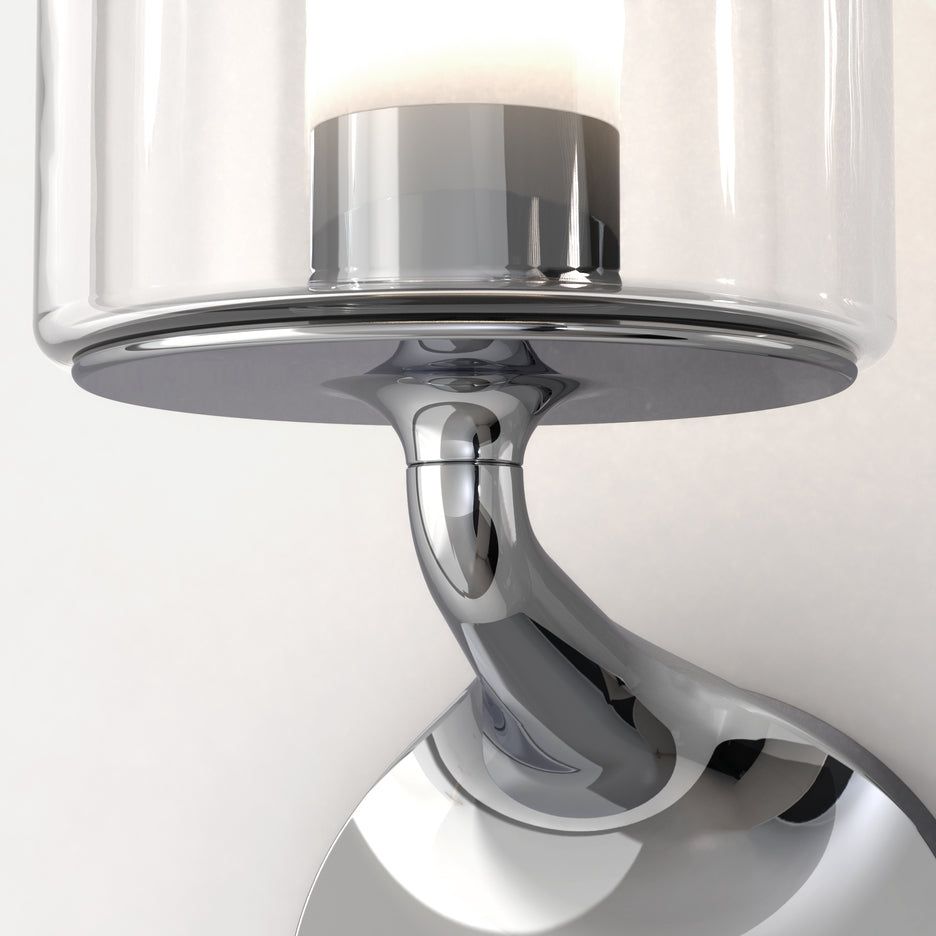Elena Matt Black/Polished Chrome - Finish