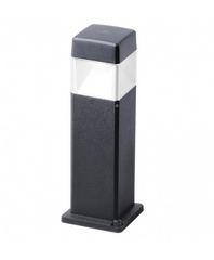 Elisa 500 10W CCT Black Clear LED Bollard Post Light- Promotional Offer