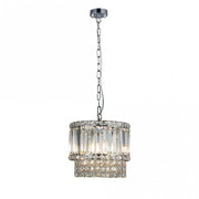 Elizabeth 3Lt/6Lt/9Lt Crystal Pendant - Antique Brass/Polished Chrome