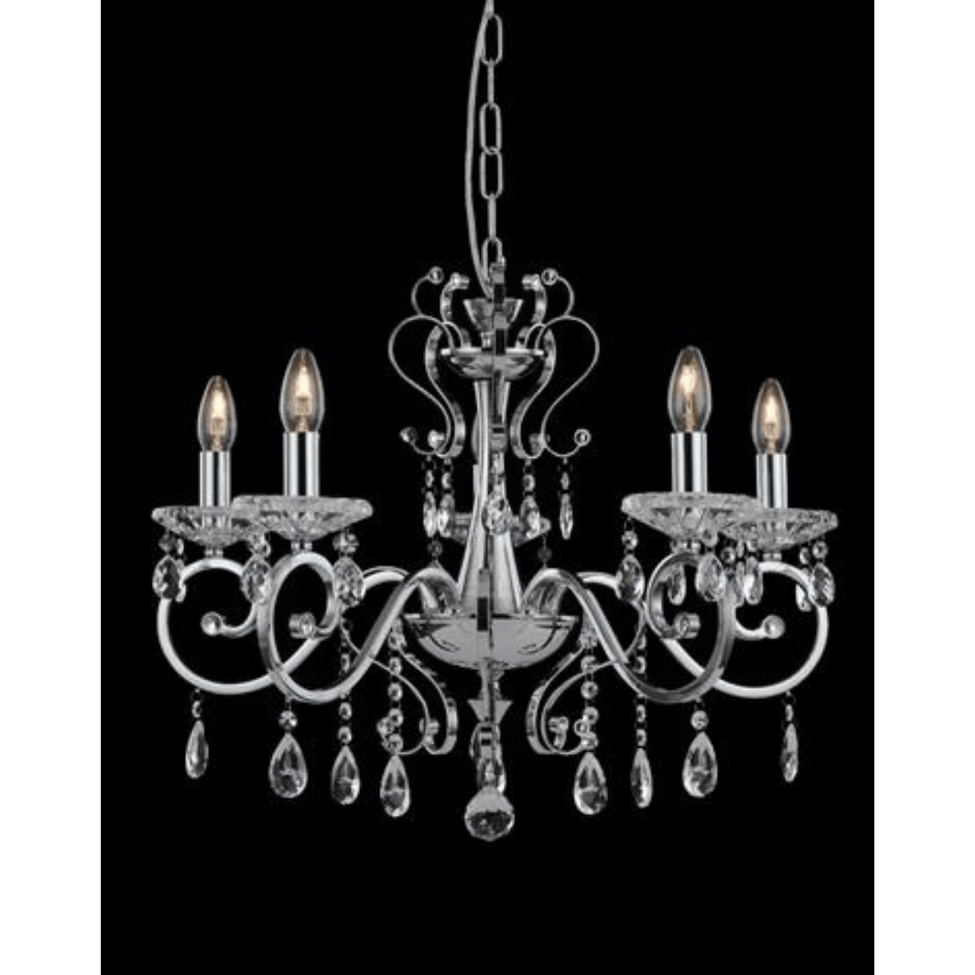 Elodie 5Lt Chandelier - Cusack Lighting