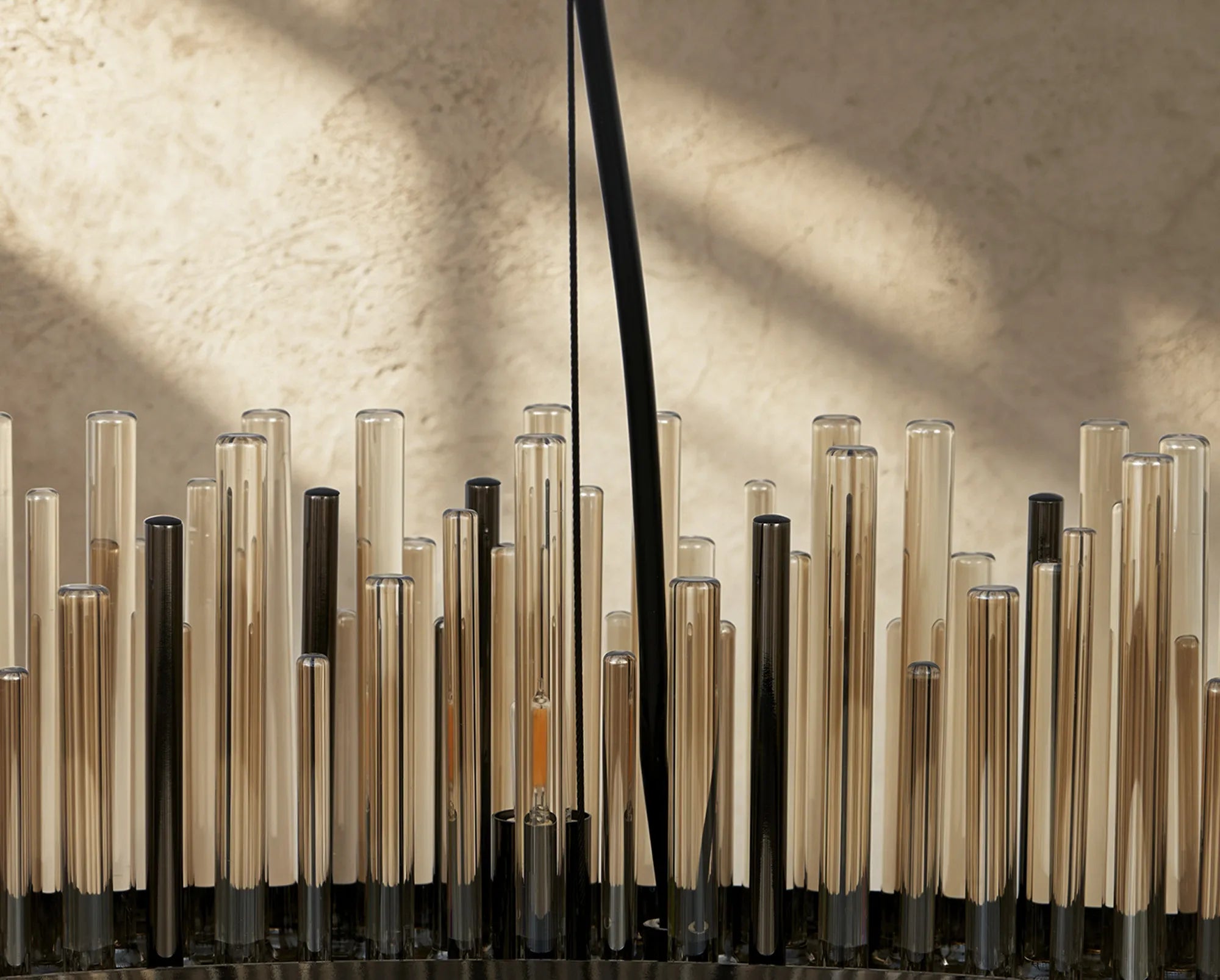 Erin 9/12Lt Glass Rod Pendant Round- Various Finishes
