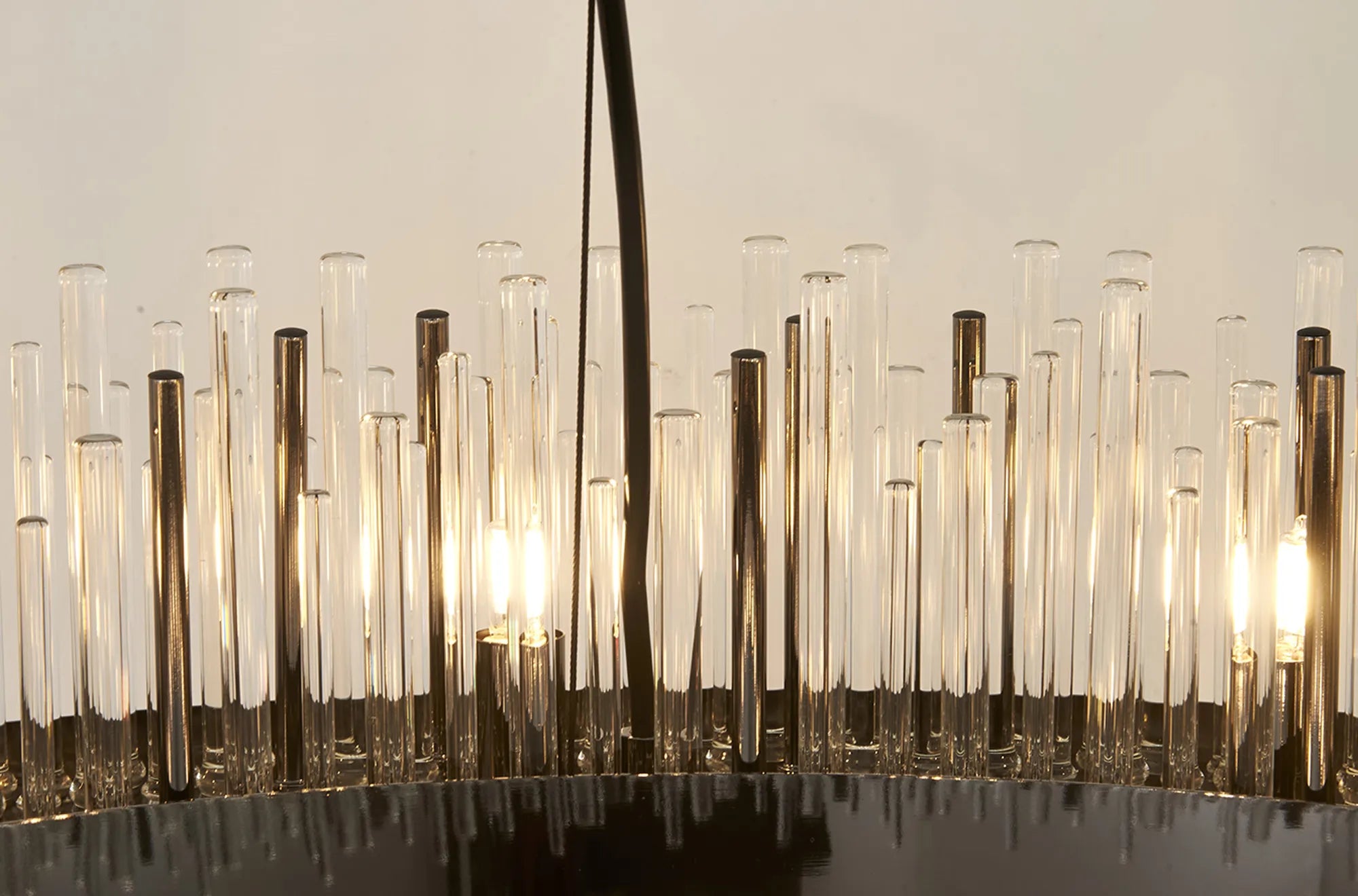 Erin 9/12Lt Glass Rod Pendant Round- Various Finishes