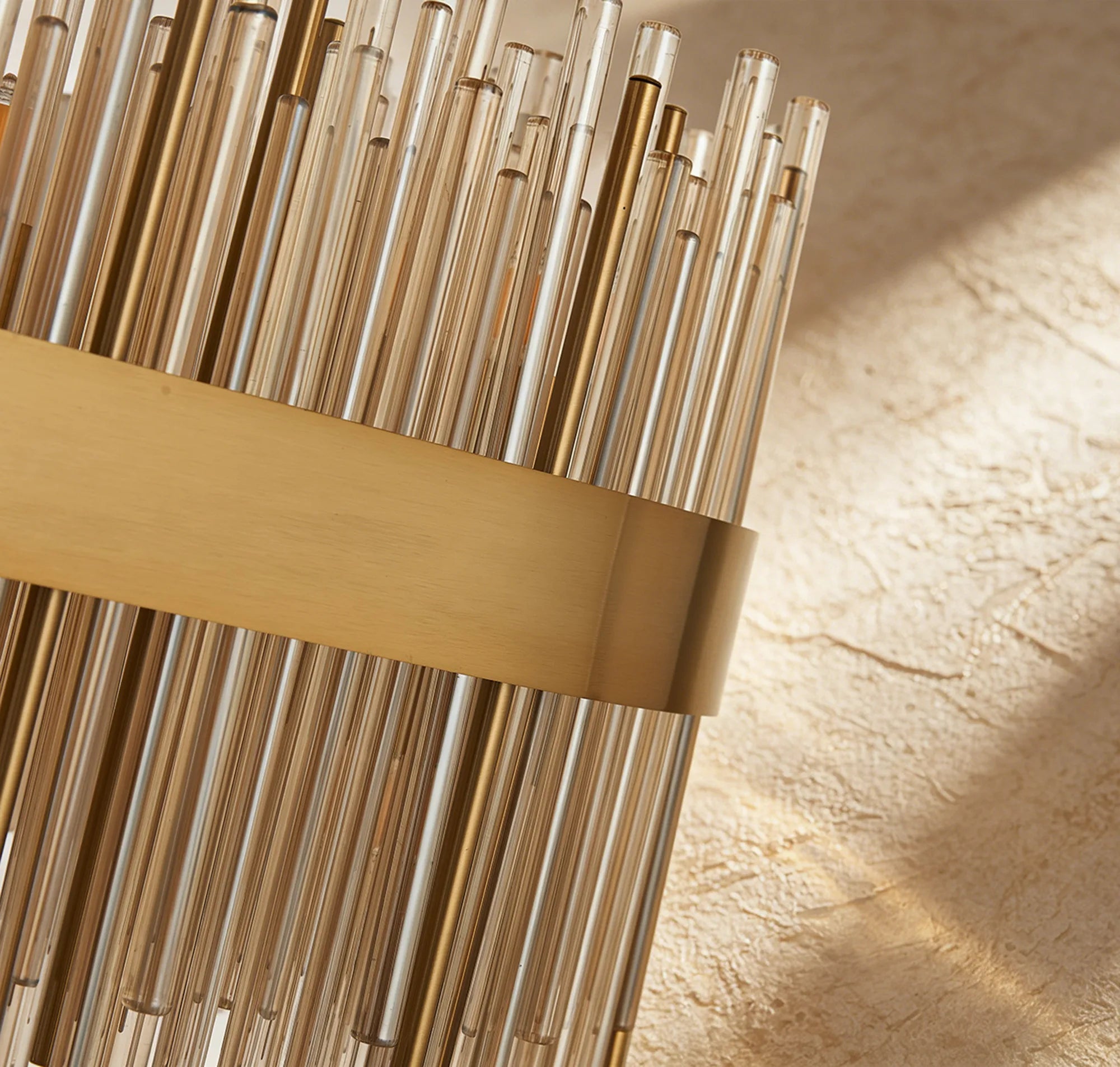 Erin 9/12Lt Glass Rod Pendant Round- Various Finishes