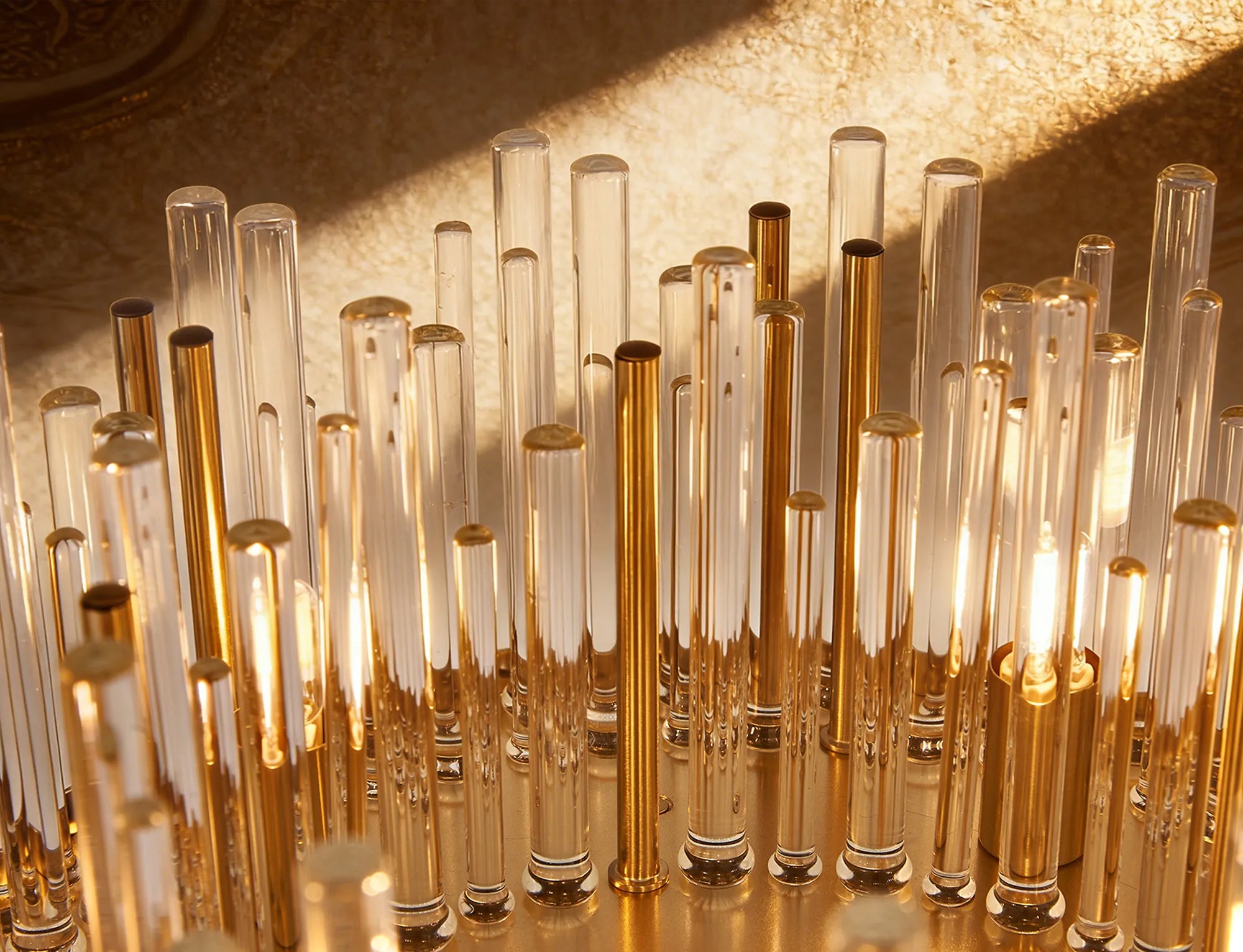 Erin 9/12Lt Glass Rod Pendant Round- Various Finishes