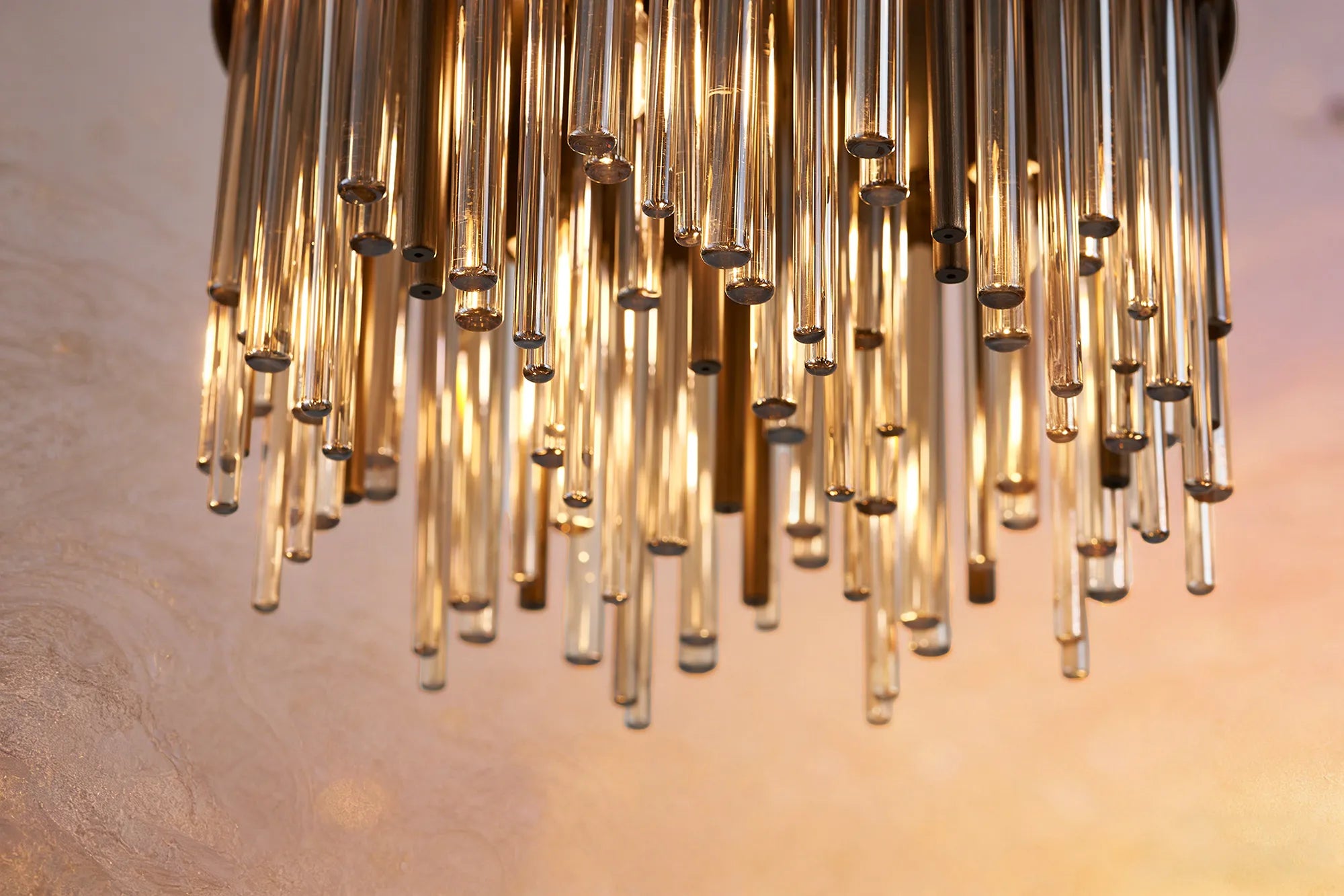 Erin 9/12Lt Glass Rod Pendant Round- Various Finishes