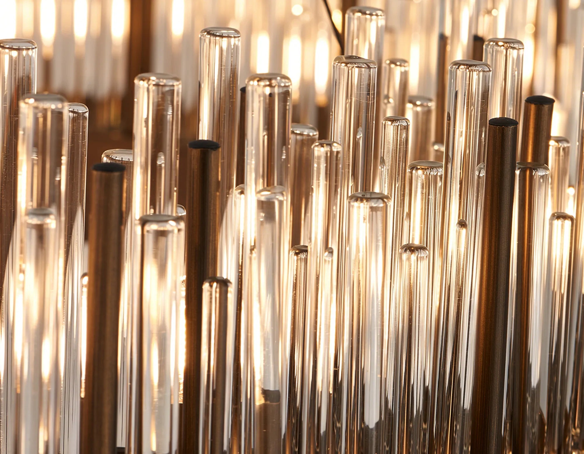 Erin 9/12Lt Glass Rod Pendant Round- Various Finishes
