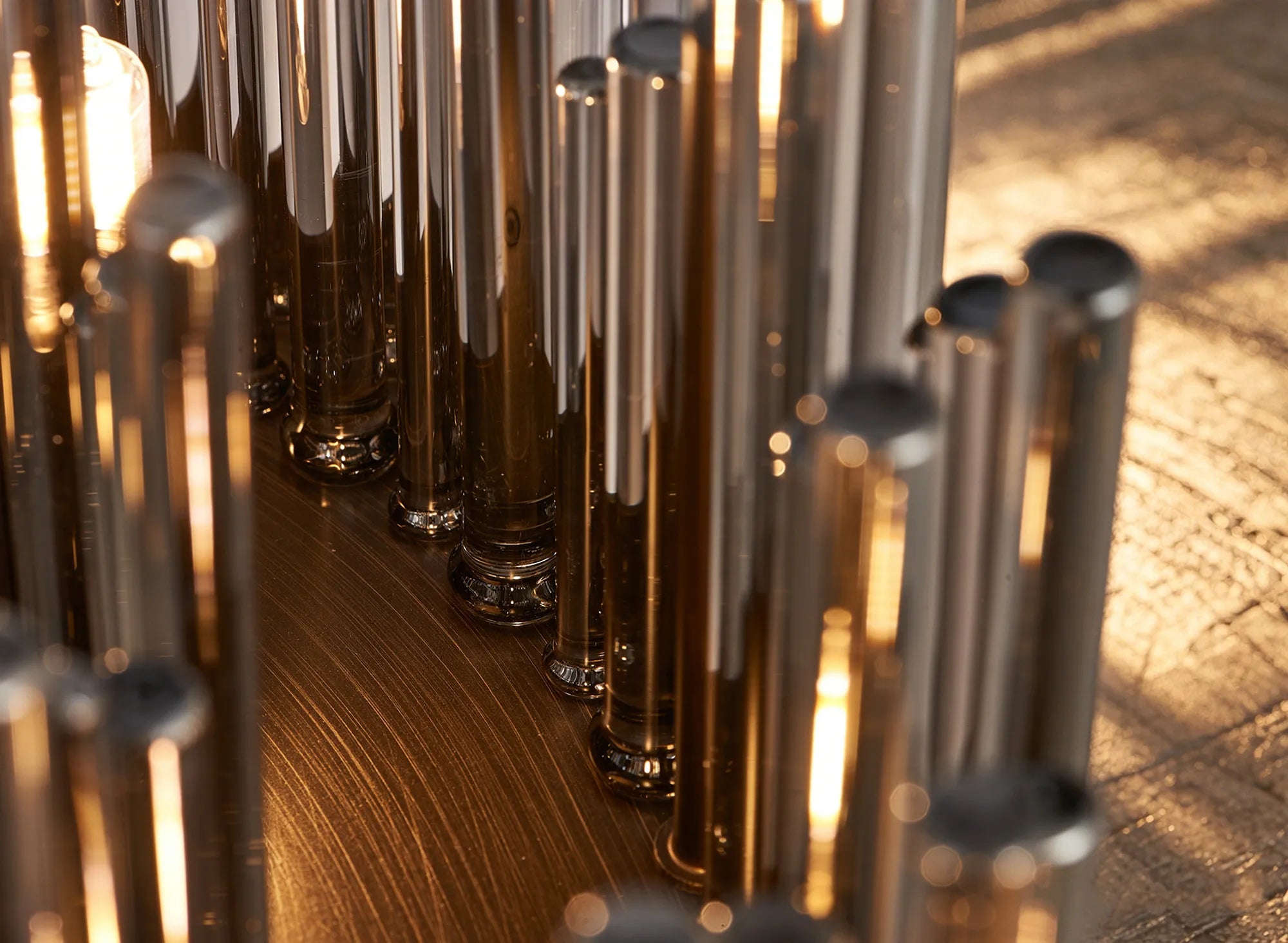 Erin 9/12Lt Glass Rod Pendant Round- Various Finishes