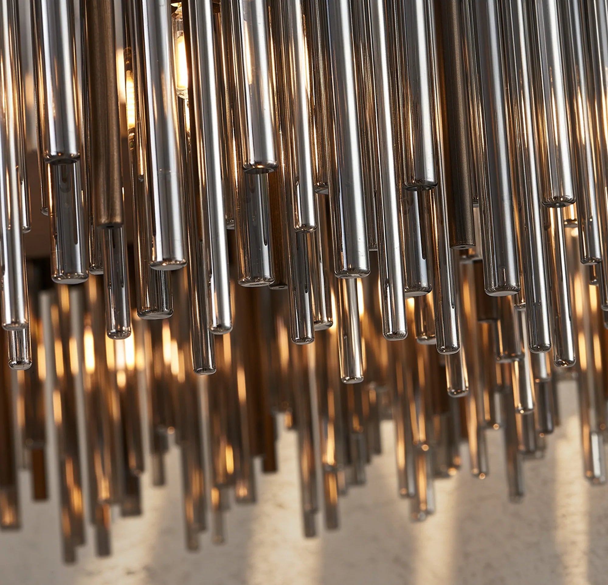 Erin 9/12Lt Glass Rod Pendant Round- Various Finishes