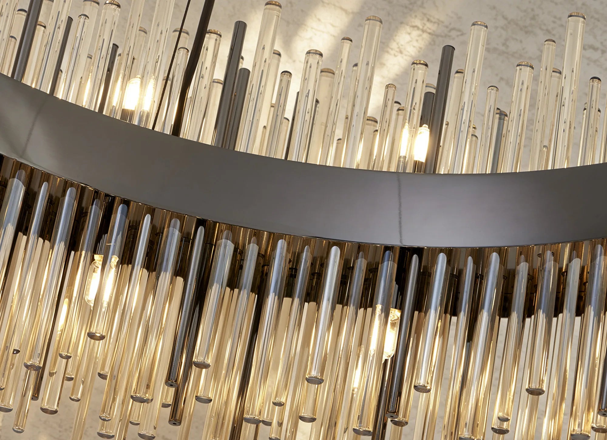 Erin 9/12Lt Glass Rod Pendant Round- Various Finishes