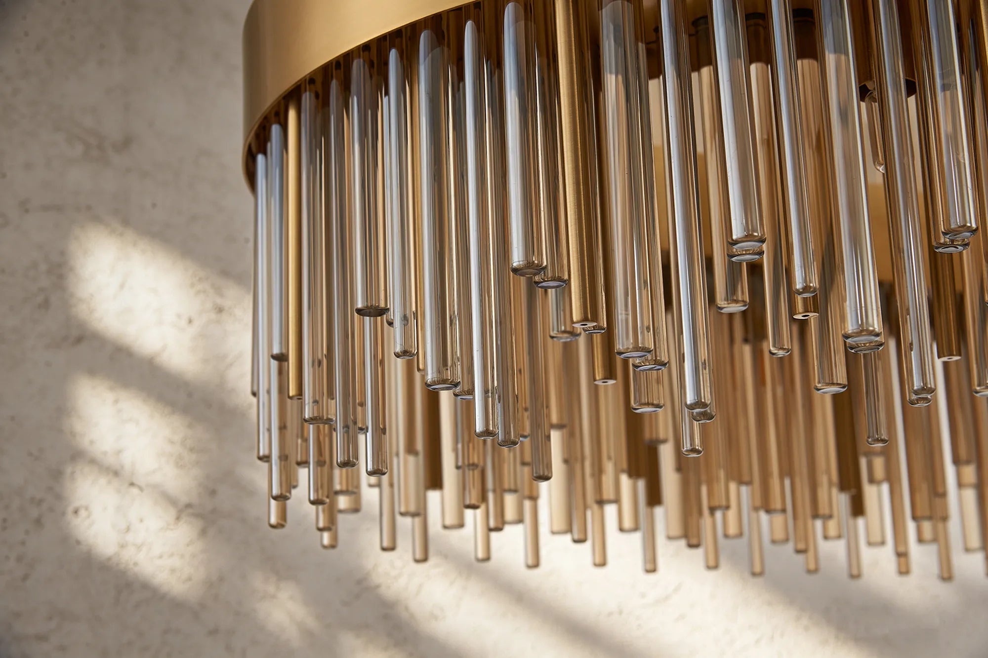 Erin 9/12Lt Glass Rod Pendant Round- Various Finishes