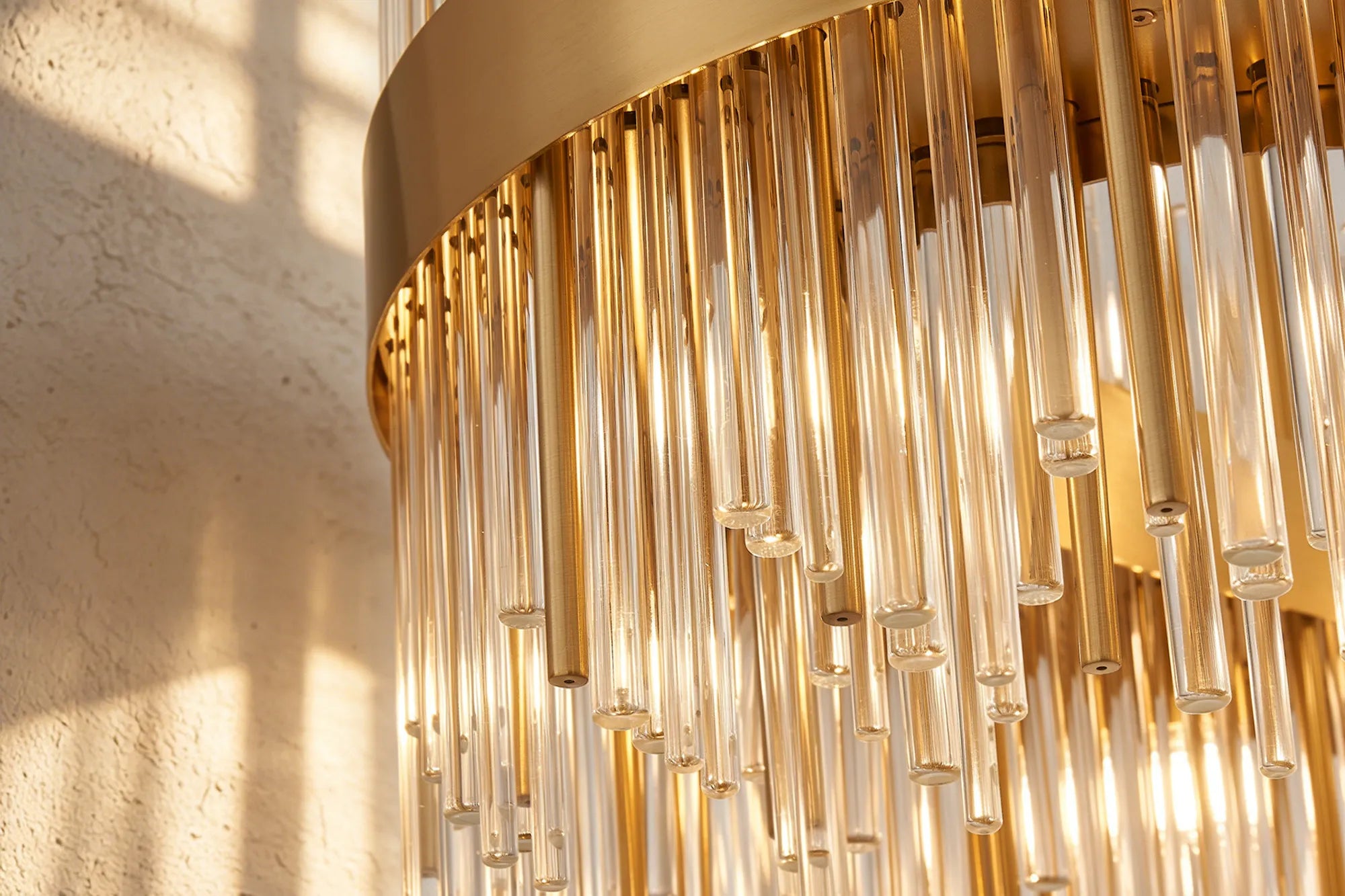 Erin 9/12Lt Glass Rod Pendant Round- Various Finishes