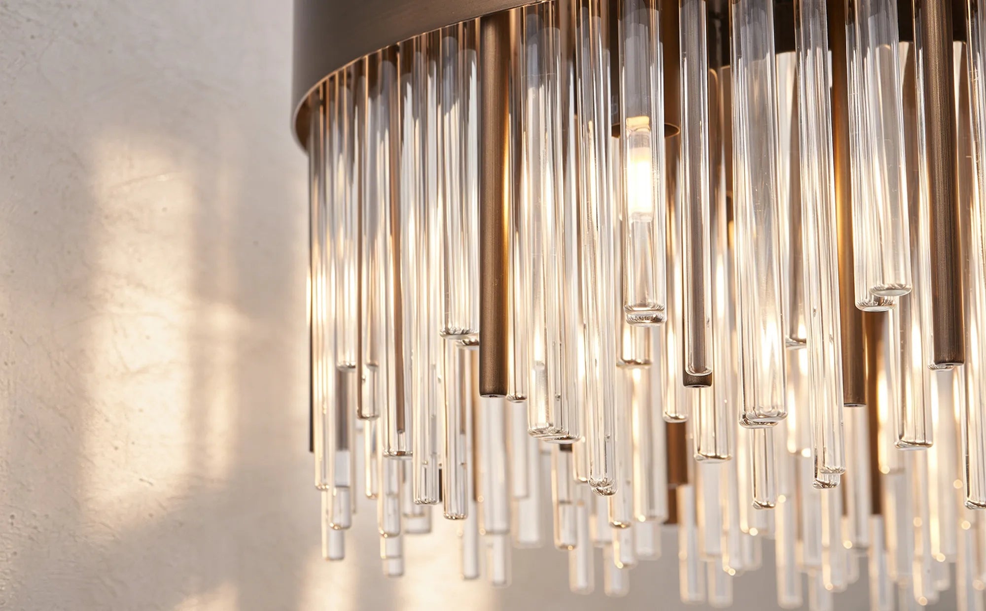 Erin 9/12Lt Glass Rod Pendant Round- Various Finishes