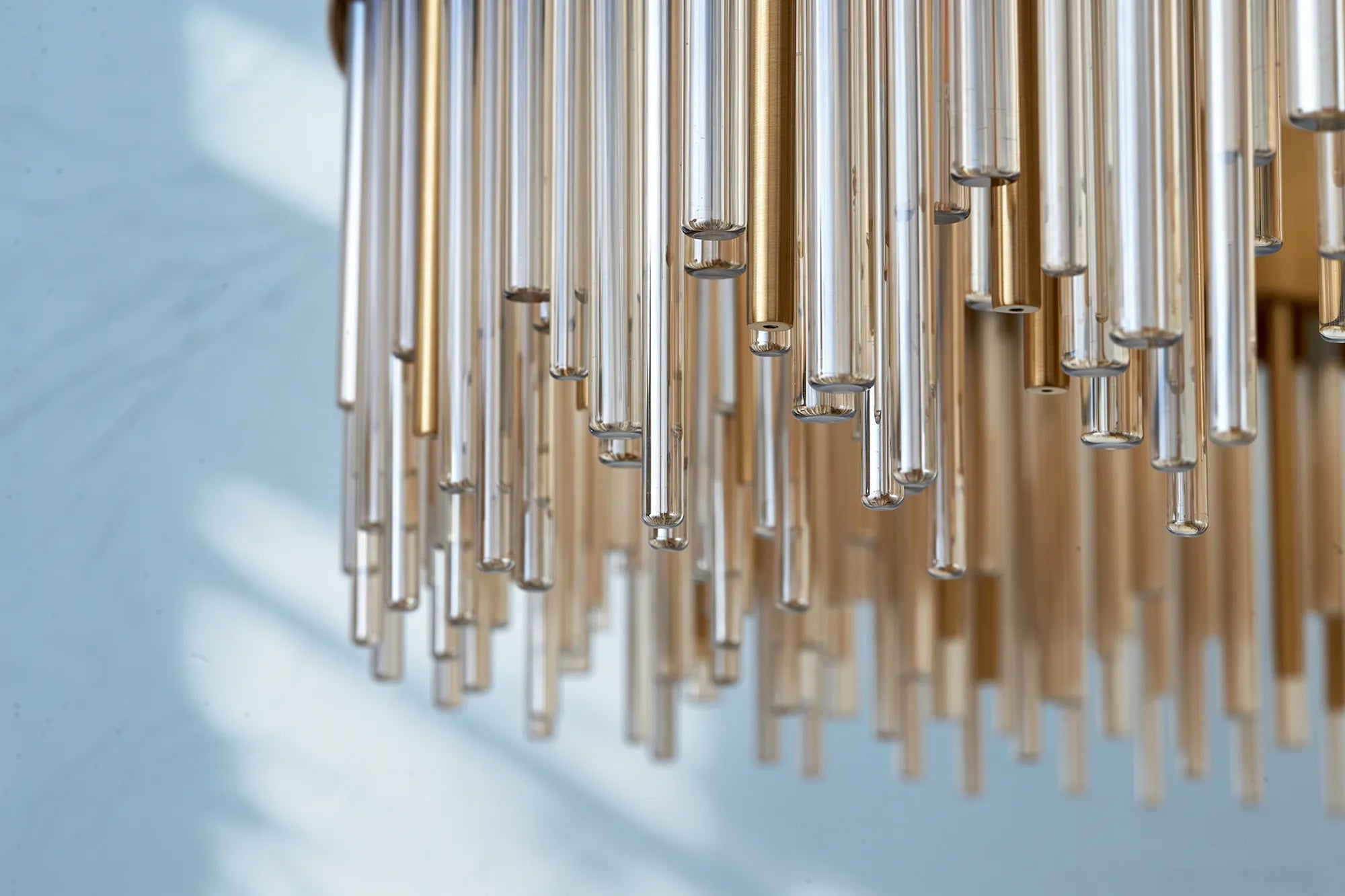 Erin 24/30Lt Glass Rod Pendant Round- Various Finishes