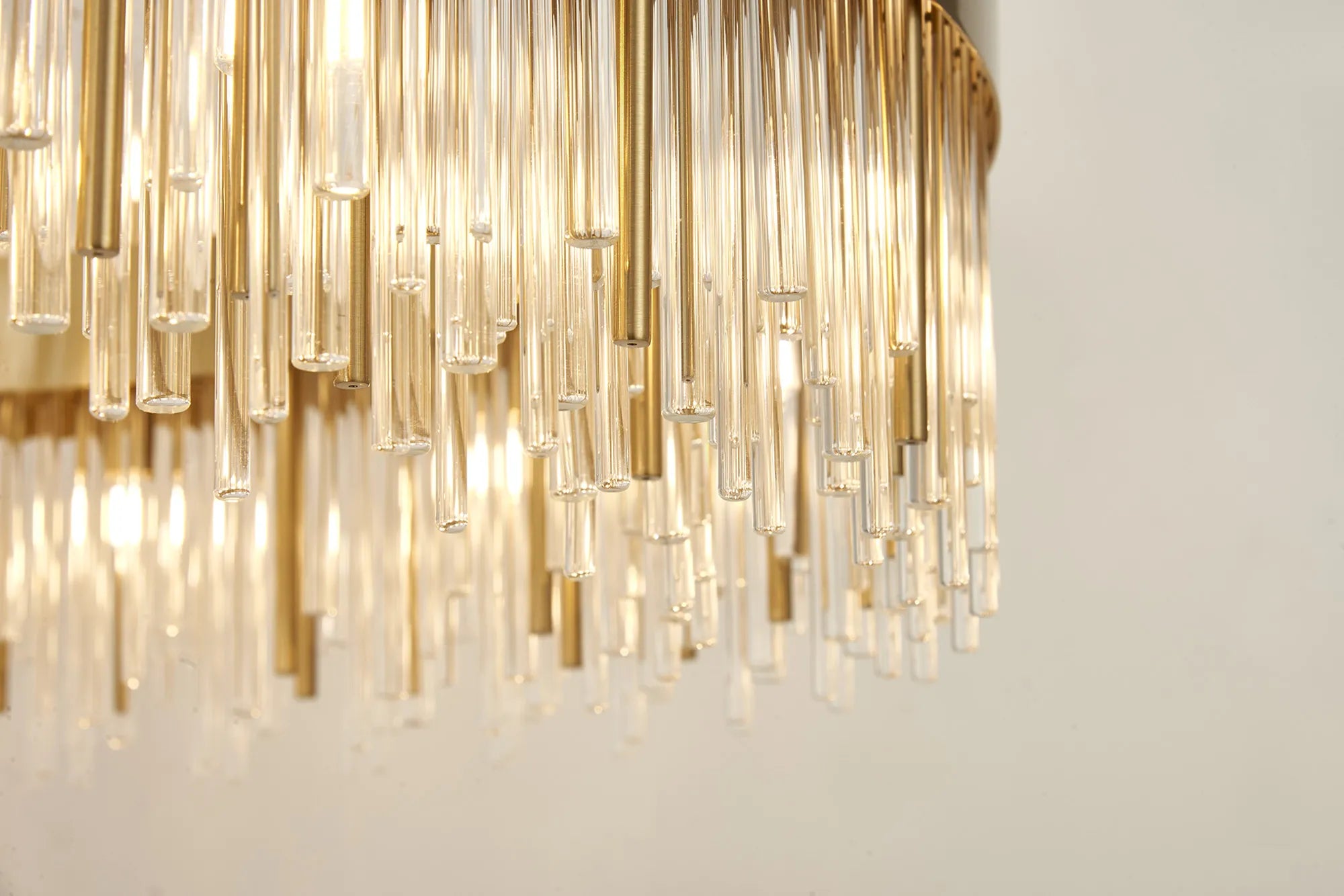 Erin 24/30Lt Glass Rod Pendant Round- Various Finishes