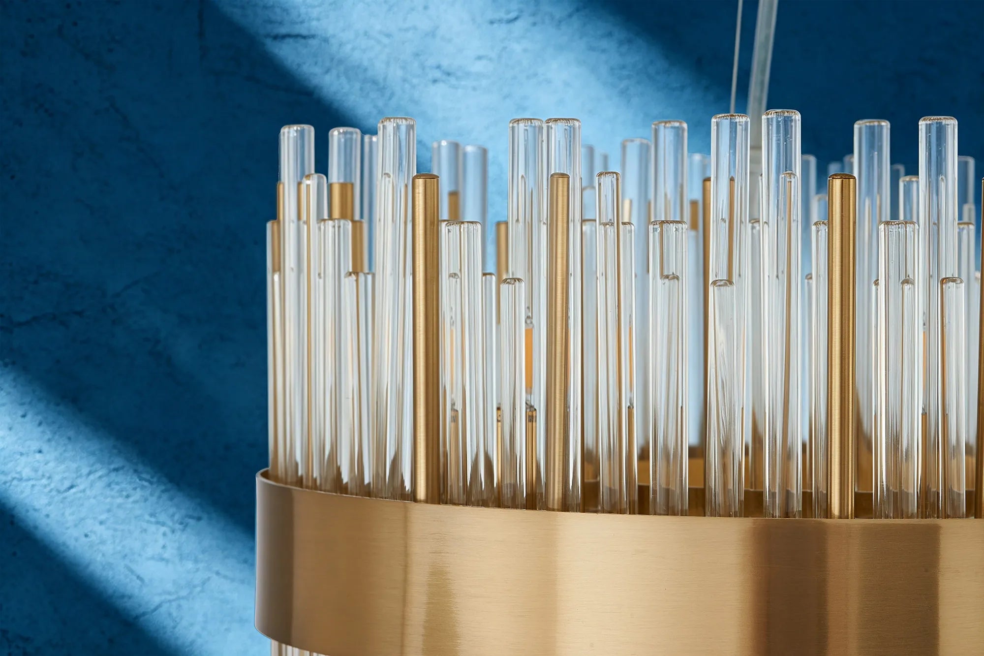 Erin 24/36Lt Oblong Glass Rod Light- Various Finishes