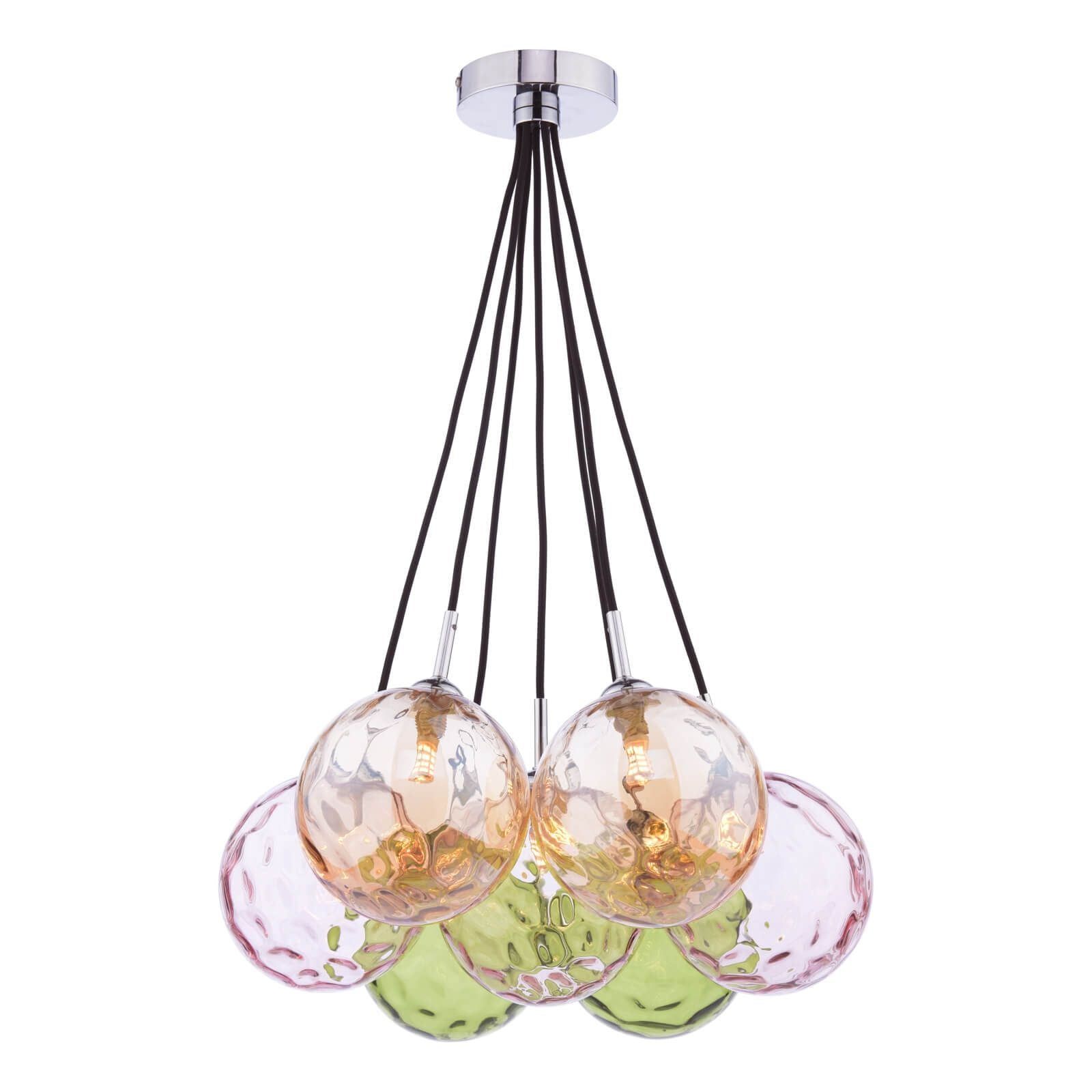 Elpis 7 Light Spiral Cluster Pendant