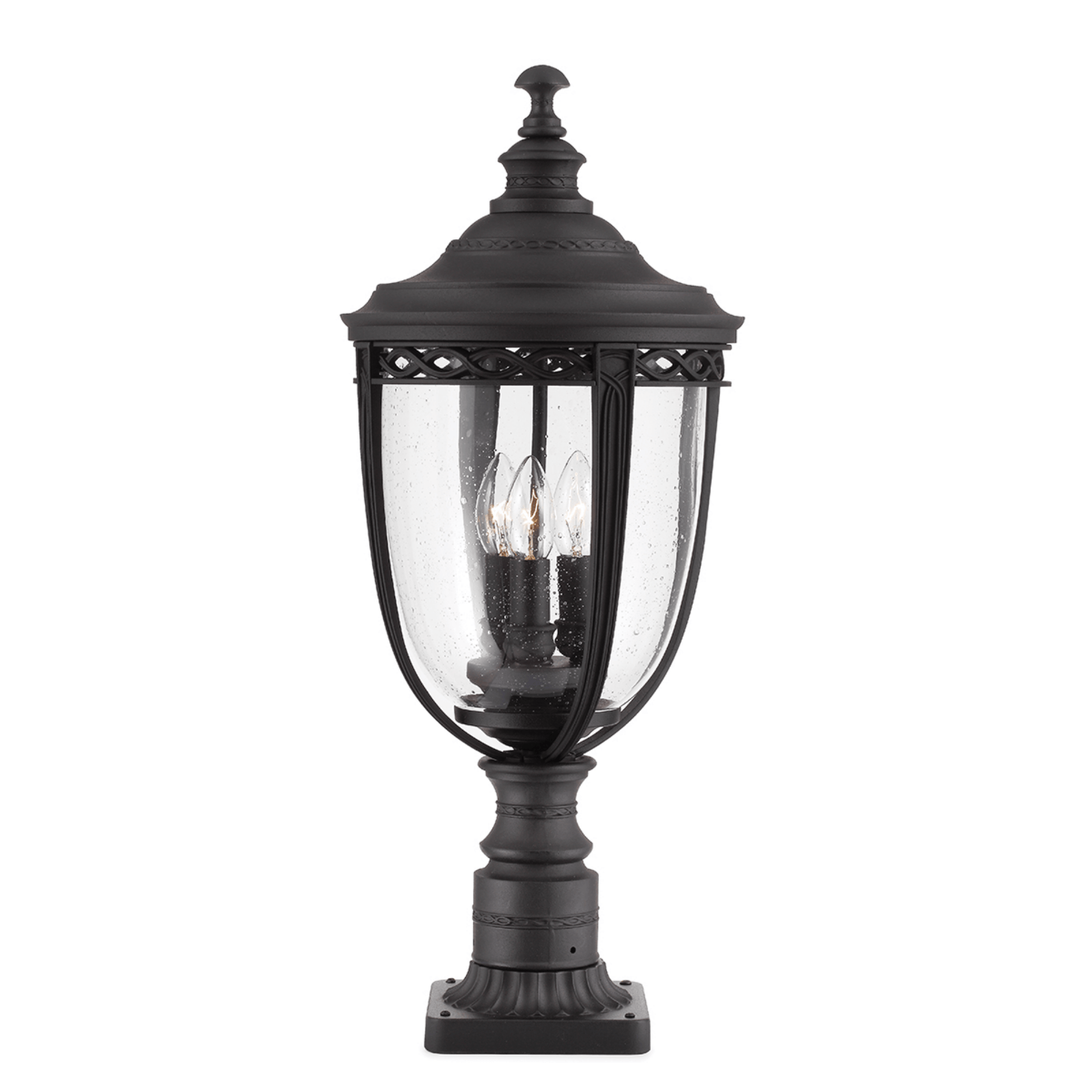 Elstead English Bridle 3 Light Medium/Large Pedestal – British Bronze/Black