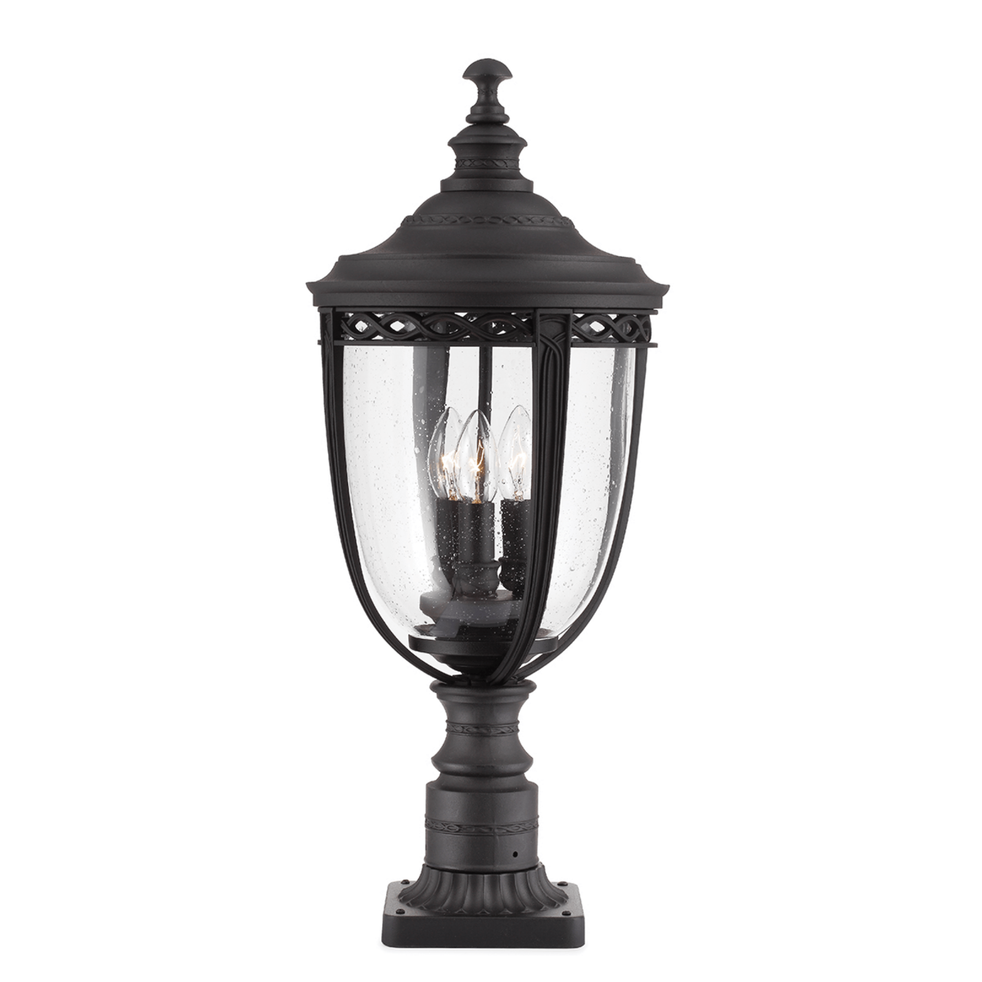 Elstead English Bridle 3 Light Medium/Large Pedestal – British Bronze/Black