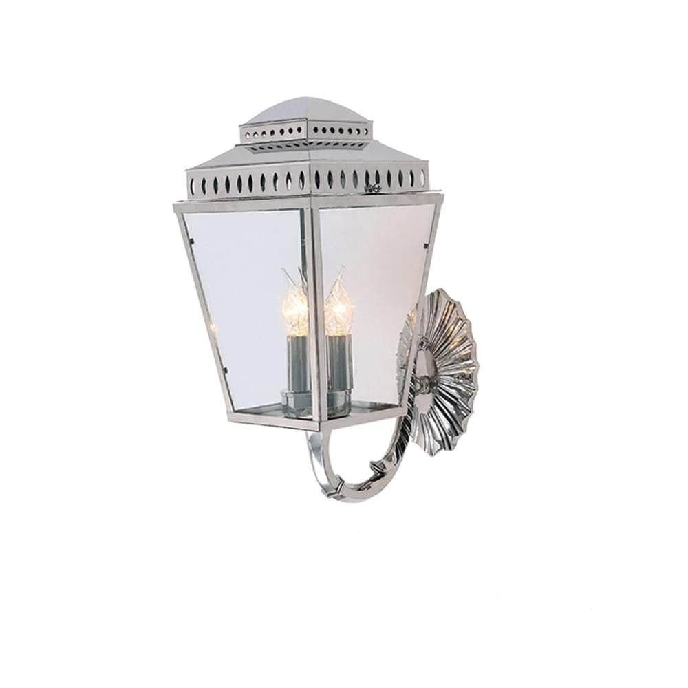 Elstead Mansion House 3 Light Wall Lantern - Brass/Polished Nickel