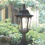 Elstead Parish 1 Light Pedestal Lantern - Black - Cusack Lighting