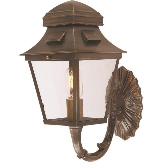 St Pauls Small/Large Wall Light - Antique Brass Finis